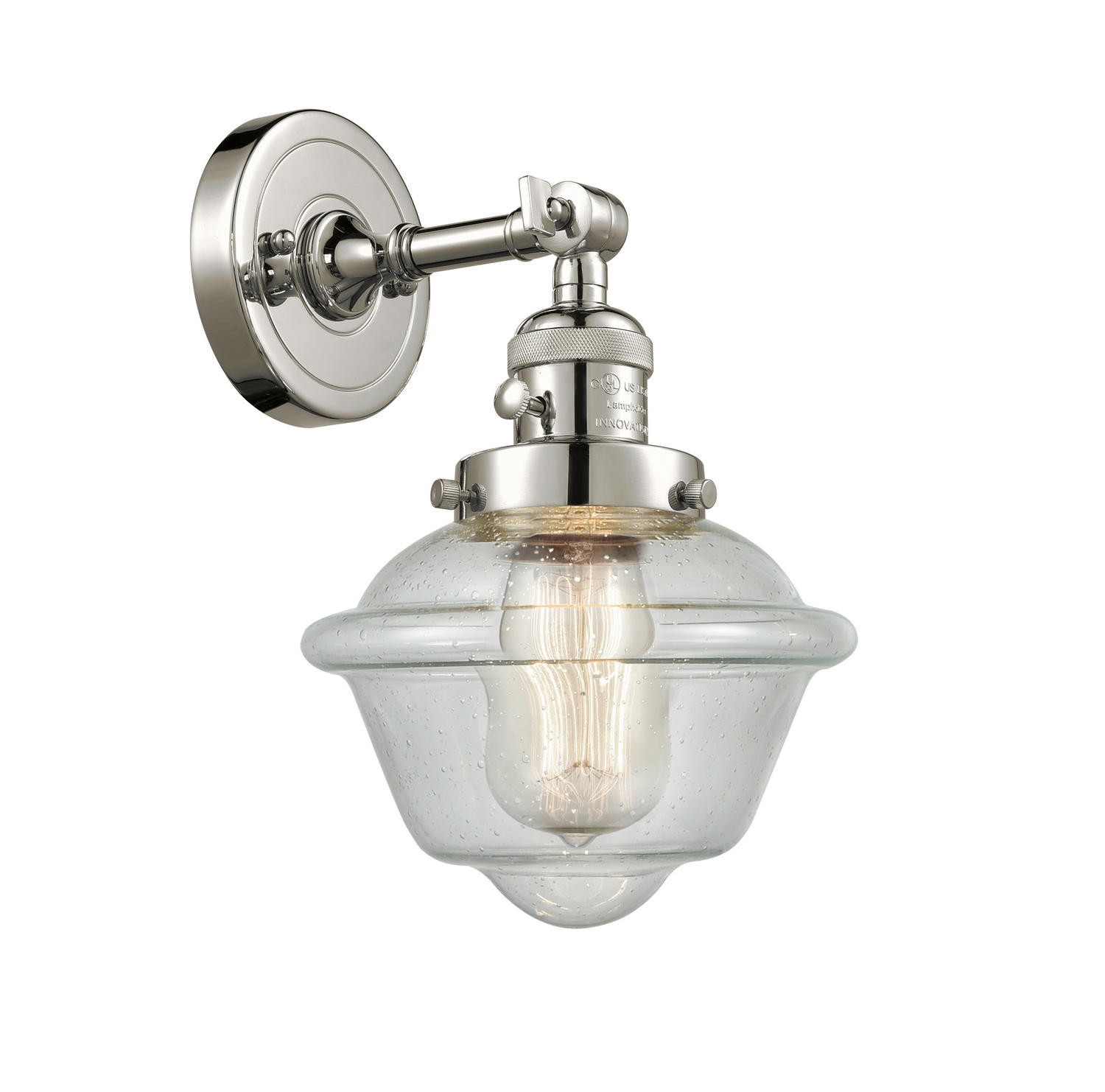 One Light Wall Sconce by Innovations - Franklin Restoration Collection, Polished Nickel Finish - 203SW-PN-G534