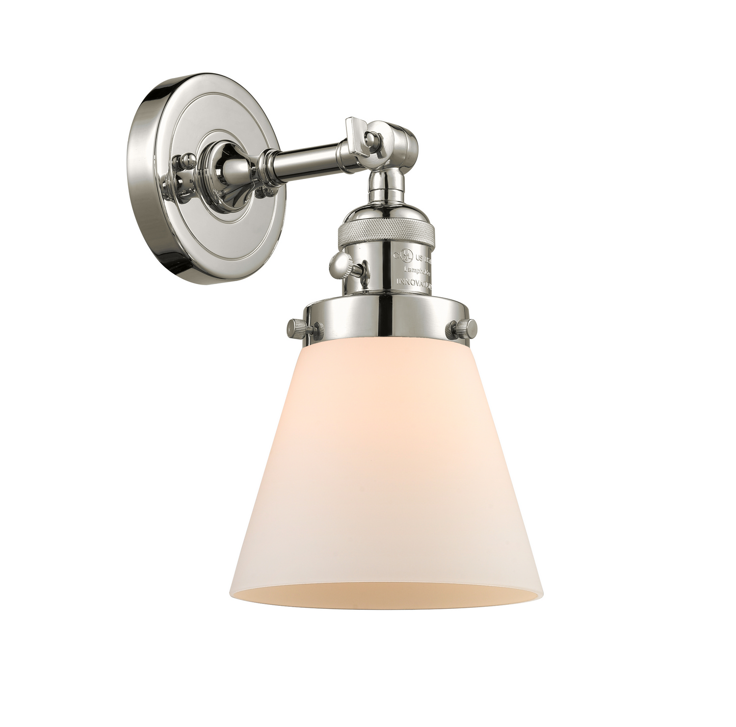 One Light Wall Sconce by Innovations - Franklin Restoration Collection, Polished Nickel Finish - 203SW-PN-G61