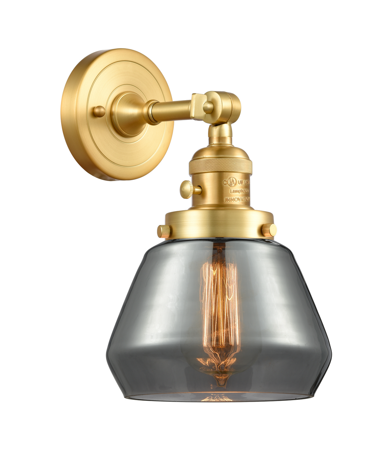 One Light Wall Sconce by Innovations - Franklin Restoration Collection, Satin Gold Finish - 203SW-SG-G173