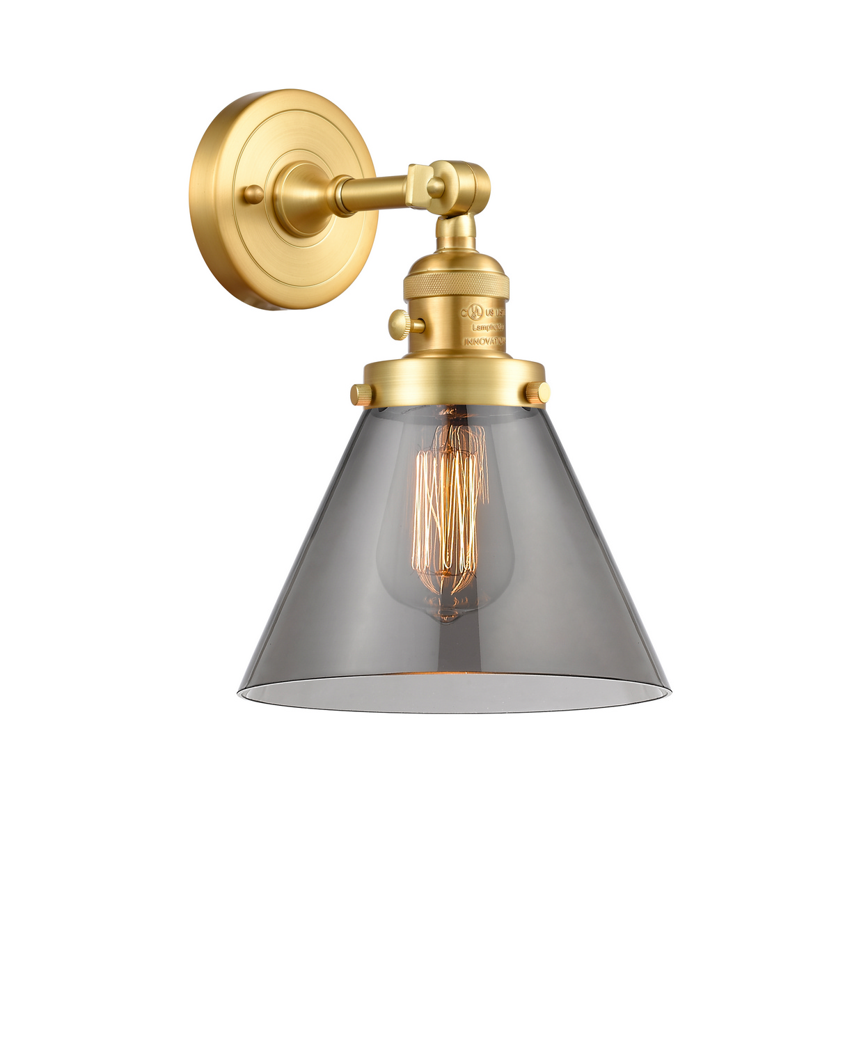 One Light Wall Sconce by Innovations - Franklin Restoration Collection, Satin Gold Finish - 203SW-SG-G43