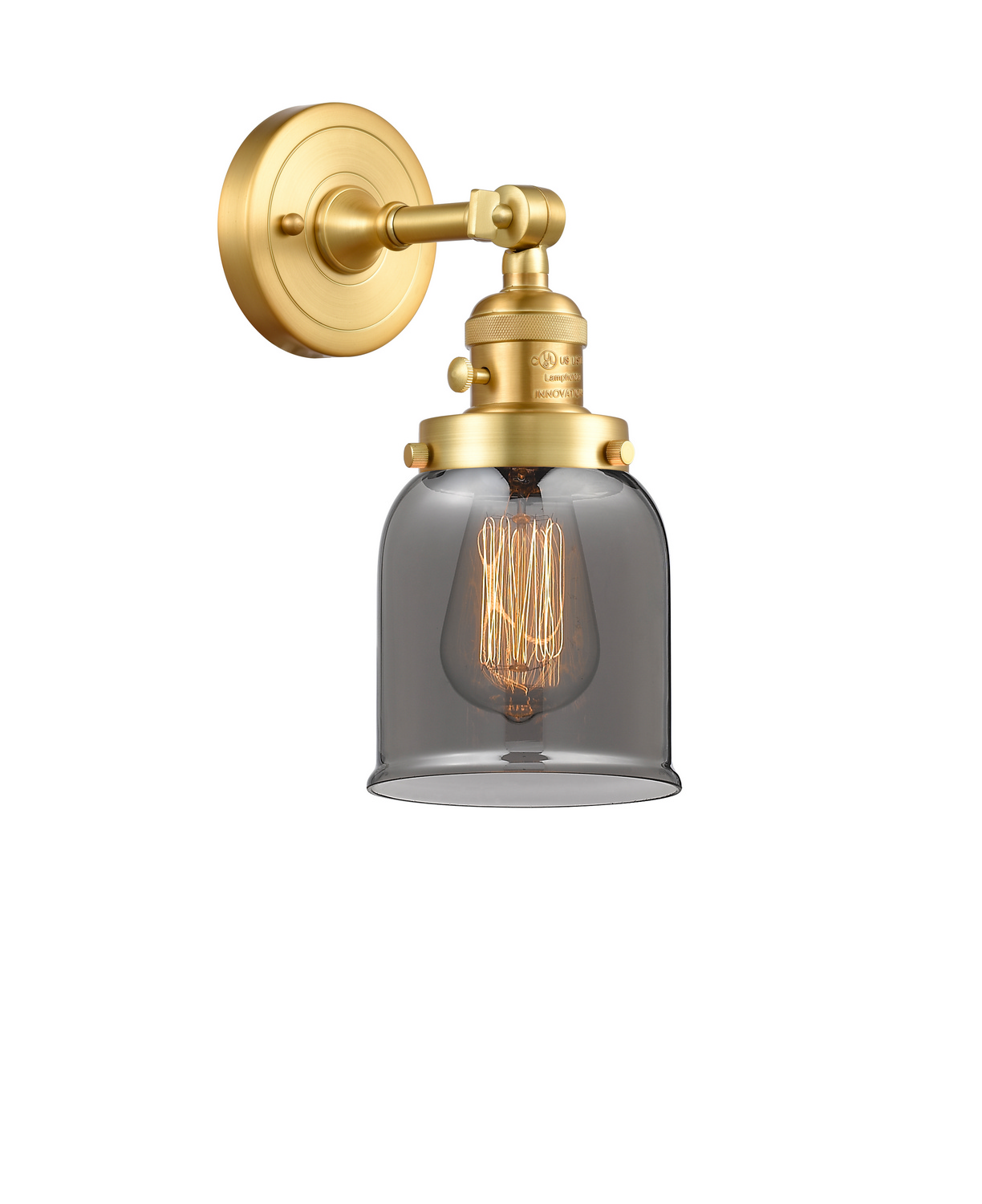 One Light Wall Sconce by Innovations - Franklin Restoration Collection, Satin Gold Finish - 203SW-SG-G53