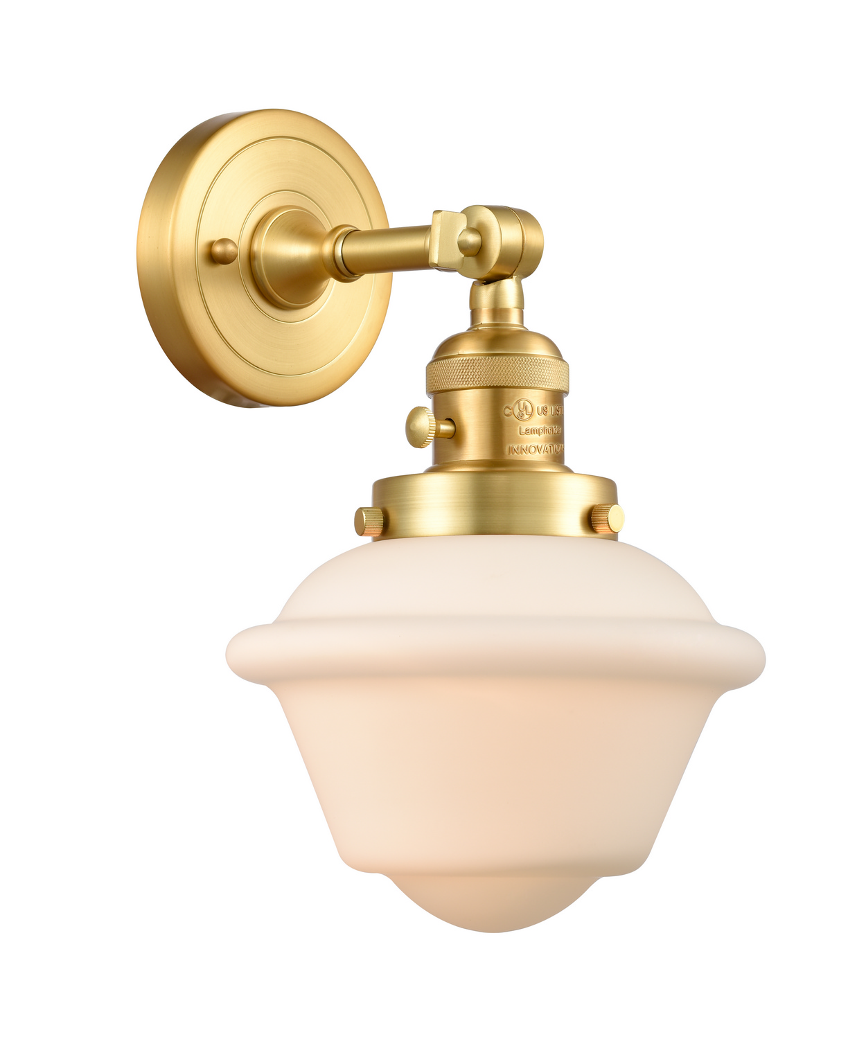 One Light Wall Sconce by Innovations - Franklin Restoration Collection, Satin Gold Finish - 203SW-SG-G531