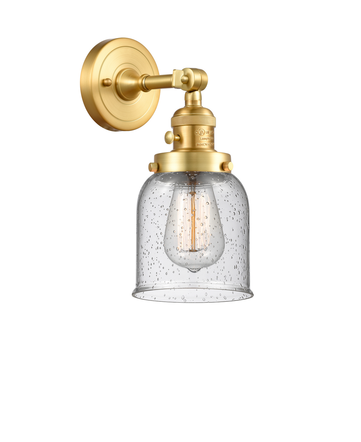 One Light Wall Sconce by Innovations - Franklin Restoration Collection, Satin Gold Finish - 203SW-SG-G54