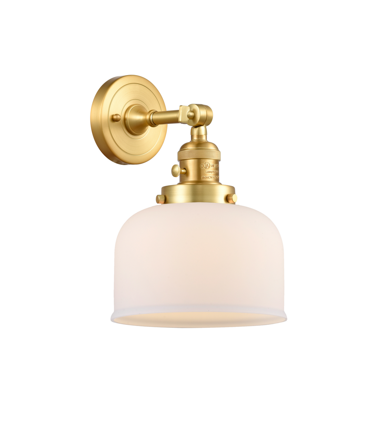 One Light Wall Sconce by Innovations - Franklin Restoration Collection, Satin Gold Finish - 203SW-SG-G71