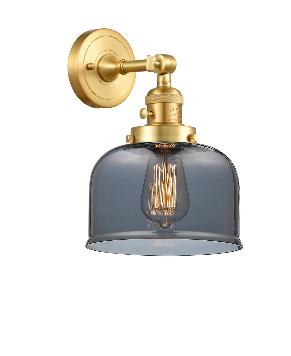 One Light Wall Sconce by Innovations - Franklin Restoration Collection, Satin Gold Finish - 203SW-SG-G73