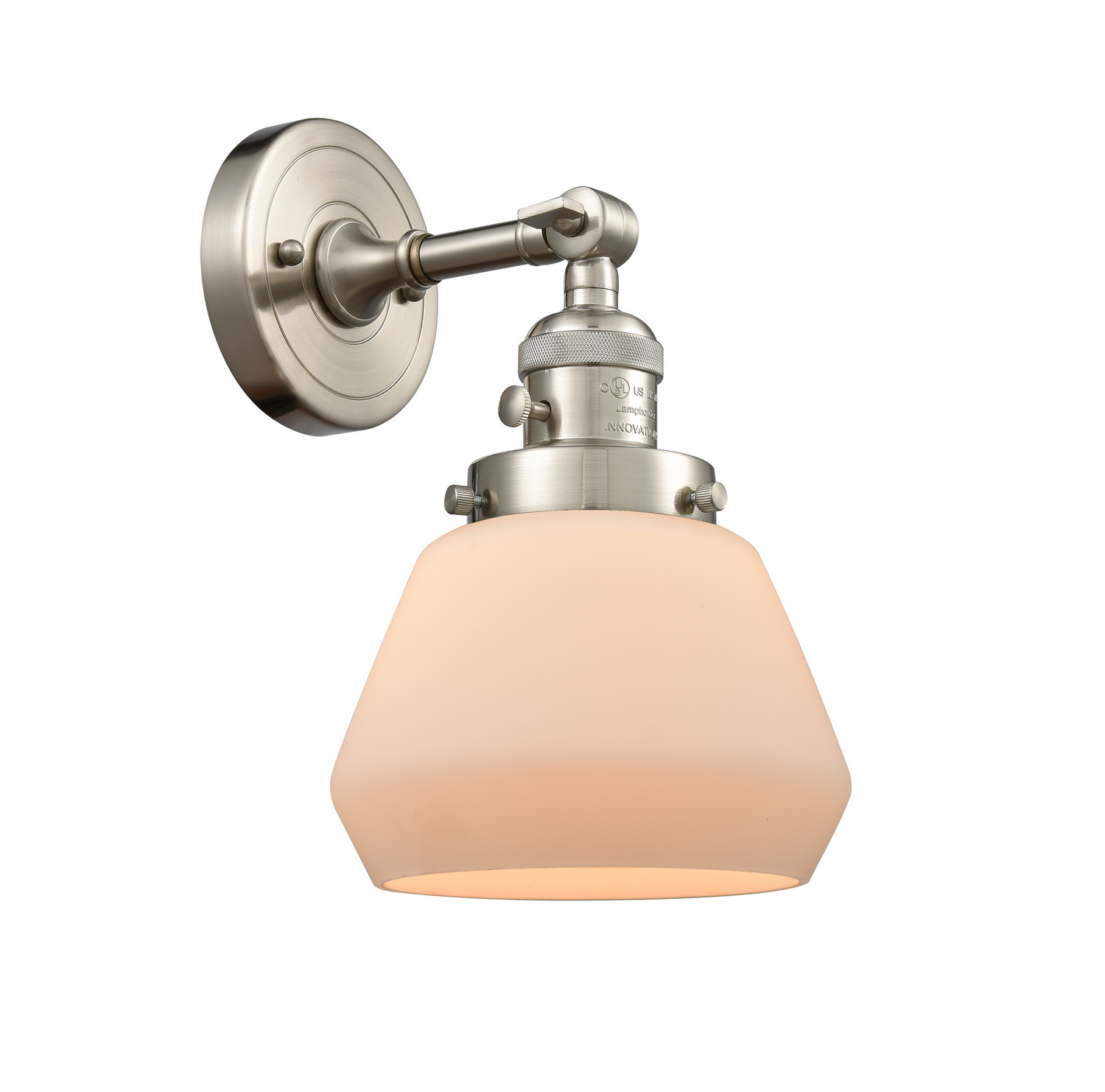 One Light Wall Sconce by Innovations - Franklin Restoration Collection, Brushed Satin Nickel Finish - 203SW-SN-G171