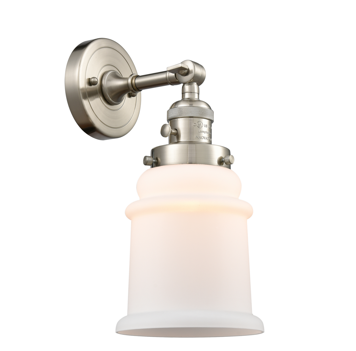 One Light Wall Sconce by Innovations - Franklin Restoration Collection, Brushed Satin Nickel Finish - 203SW-SN-G181