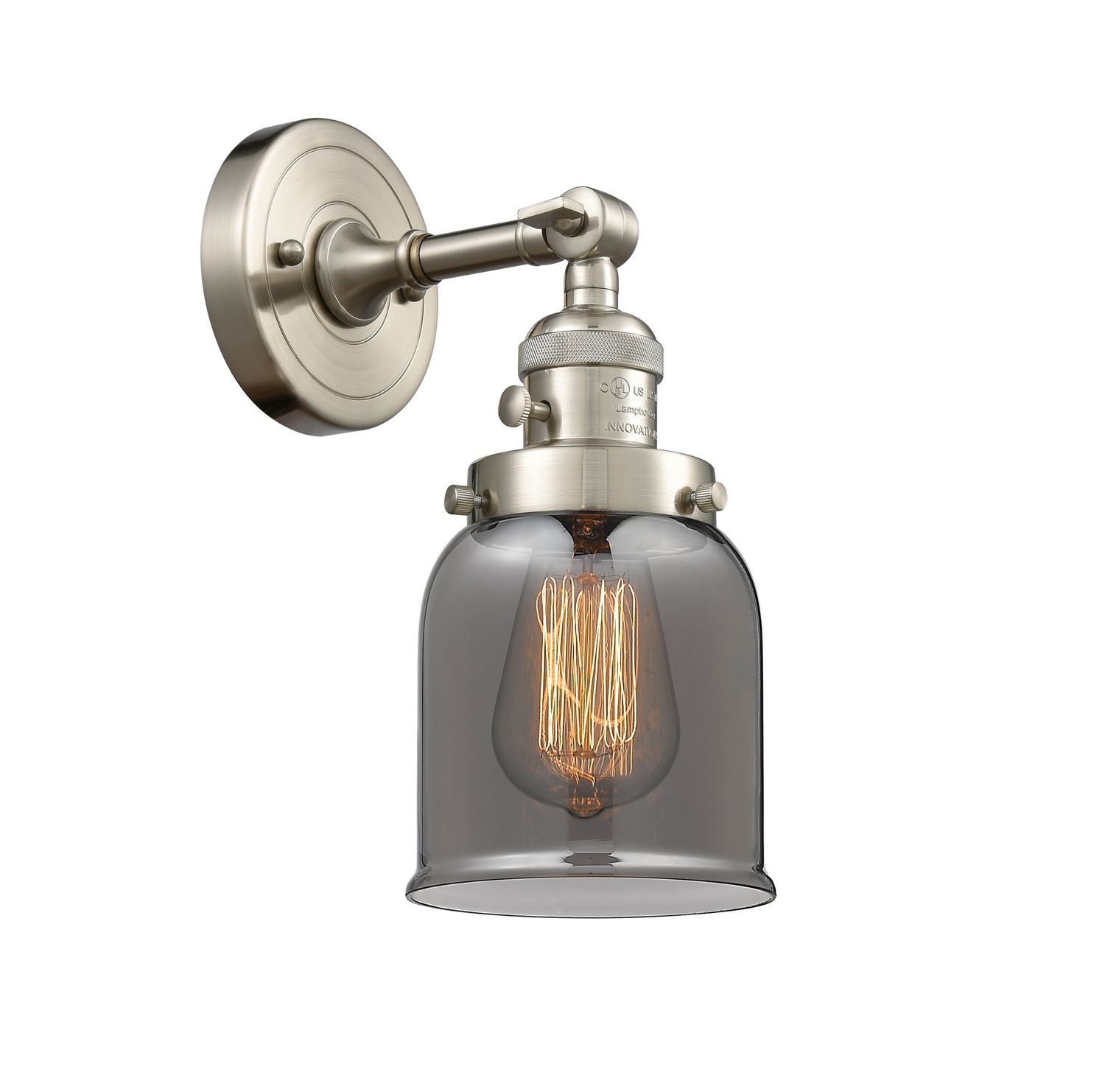 One Light Wall Sconce by Innovations - Franklin Restoration Collection, Brushed Satin Nickel Finish - 203SW-SN-G53