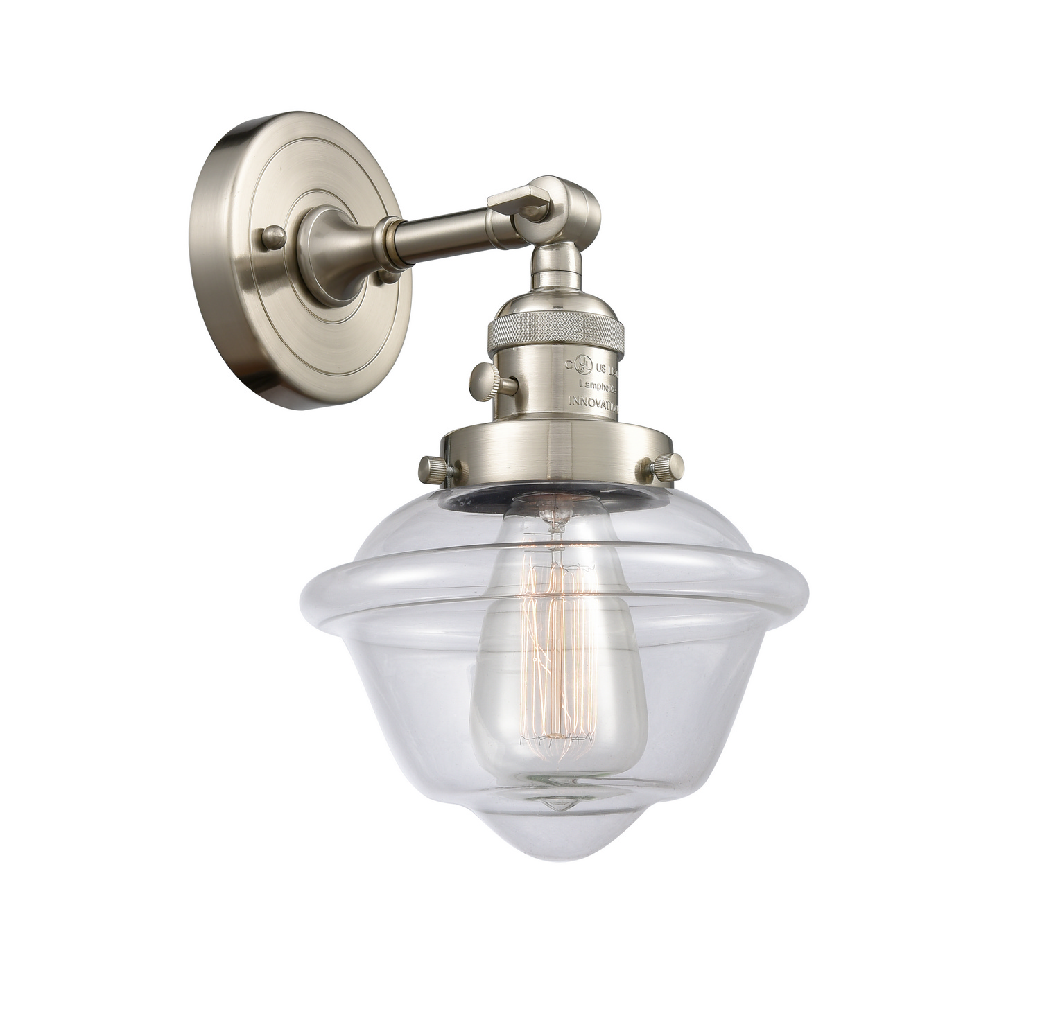 One Light Wall Sconce by Innovations - Franklin Restoration Collection, Brushed Satin Nickel Finish - 203SW-SN-G532