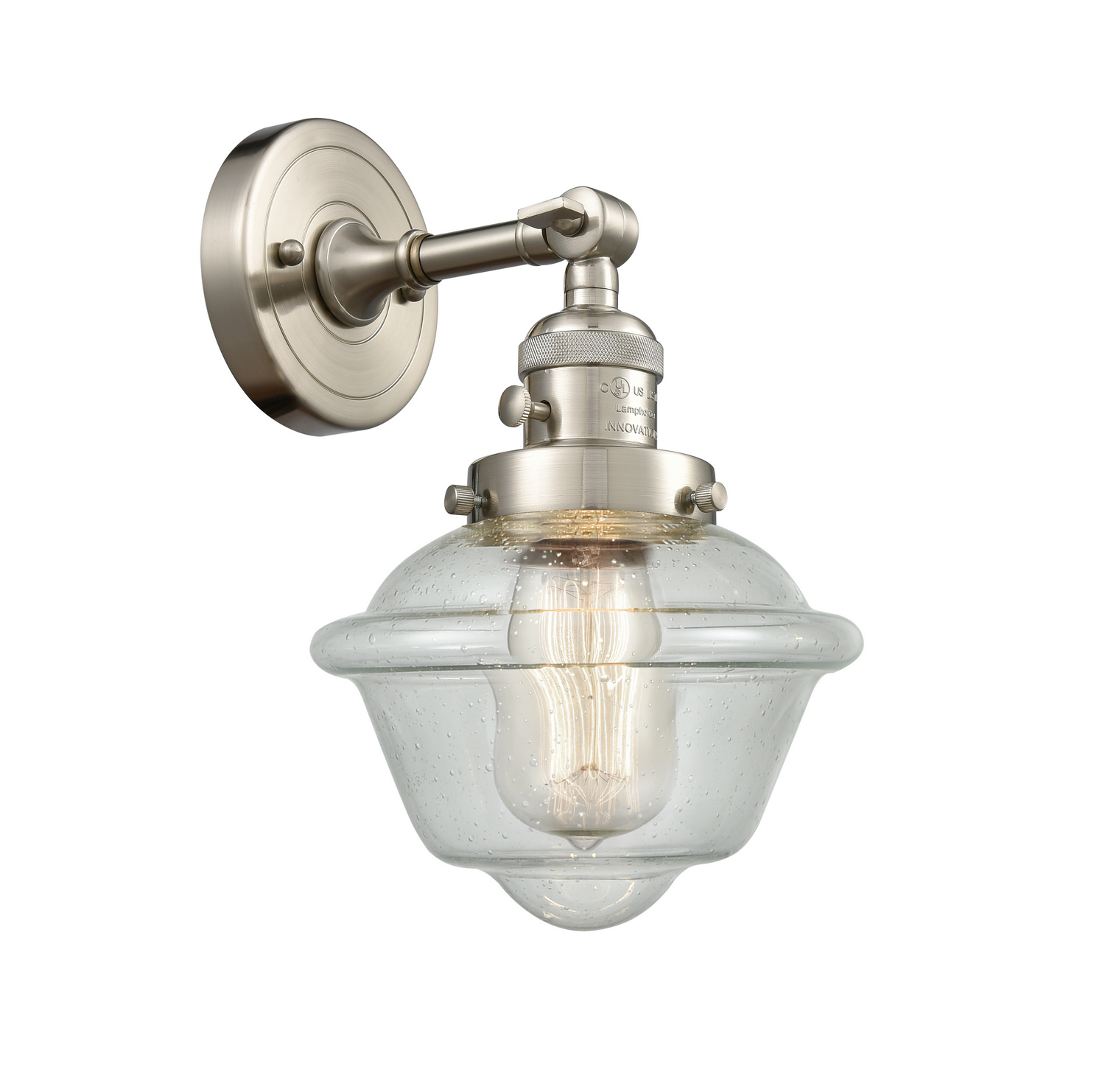 One Light Wall Sconce by Innovations - Franklin Restoration Collection, Brushed Satin Nickel Finish - 203SW-SN-G534