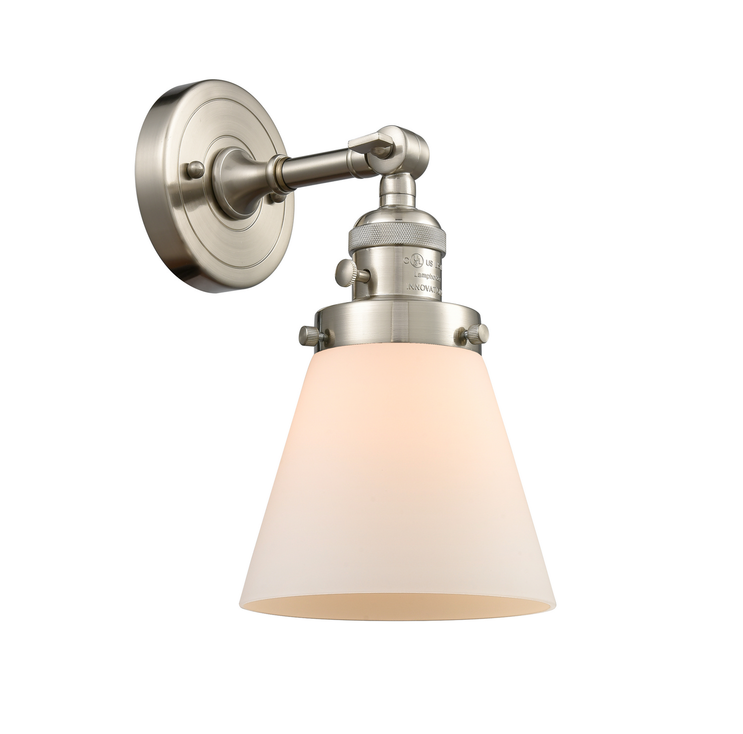 One Light Wall Sconce by Innovations - Franklin Restoration Collection, Brushed Satin Nickel Finish - 203SW-SN-G61
