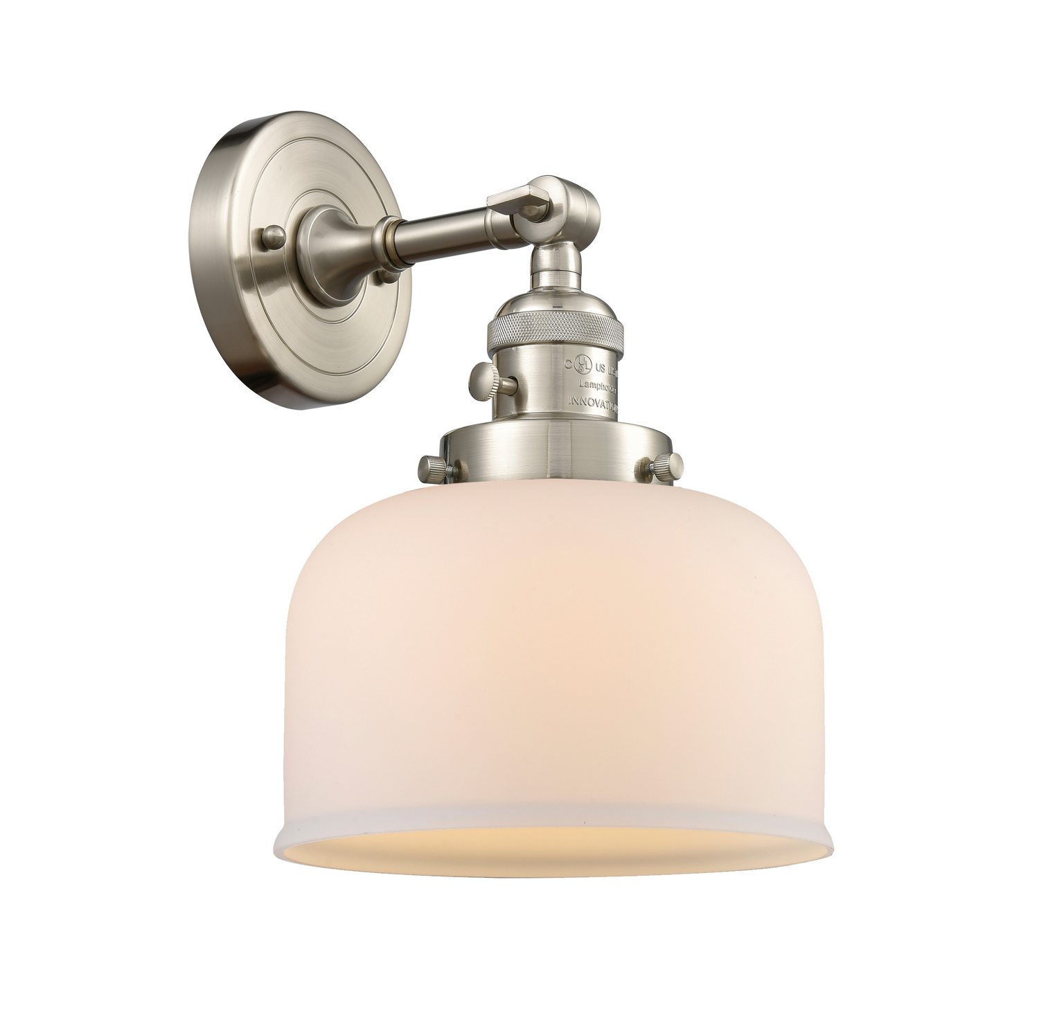One Light Wall Sconce by Innovations - Franklin Restoration Collection, Brushed Satin Nickel Finish - 203SW-SN-G71