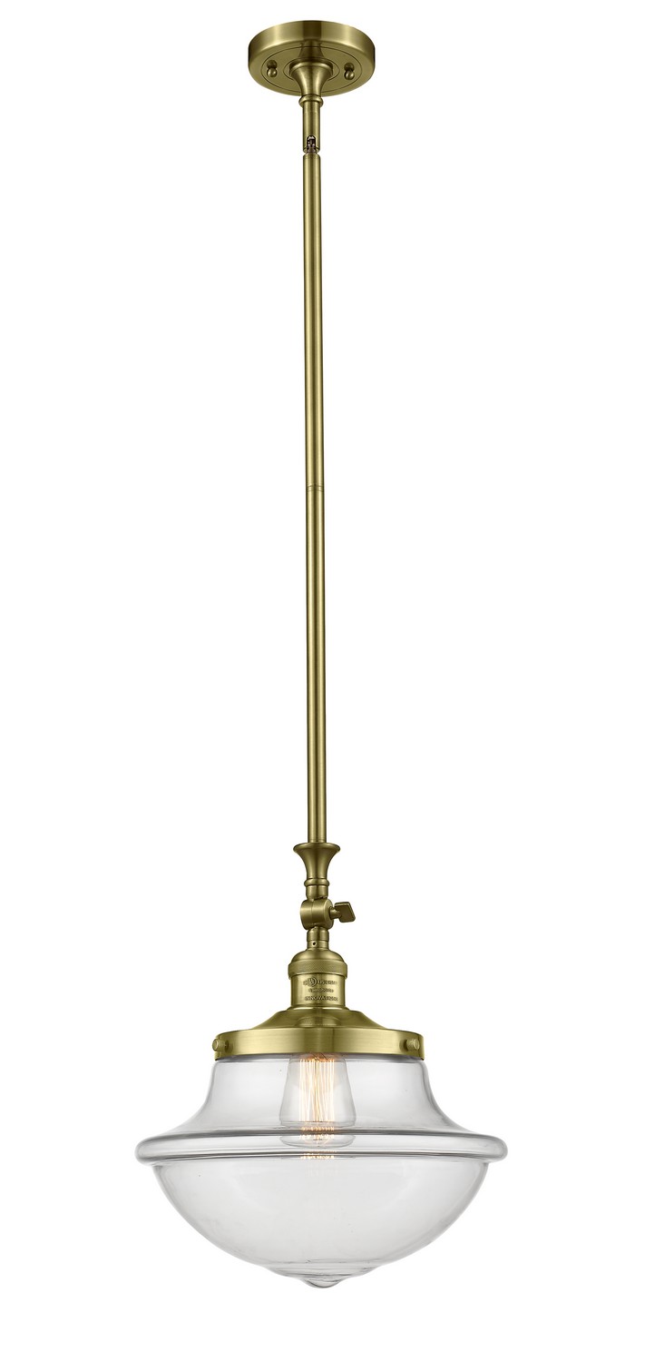LED Mini Pendant by Innovations - Franklin Restoration Collection, Antique Brass Finish - 206-AB-G542-LED