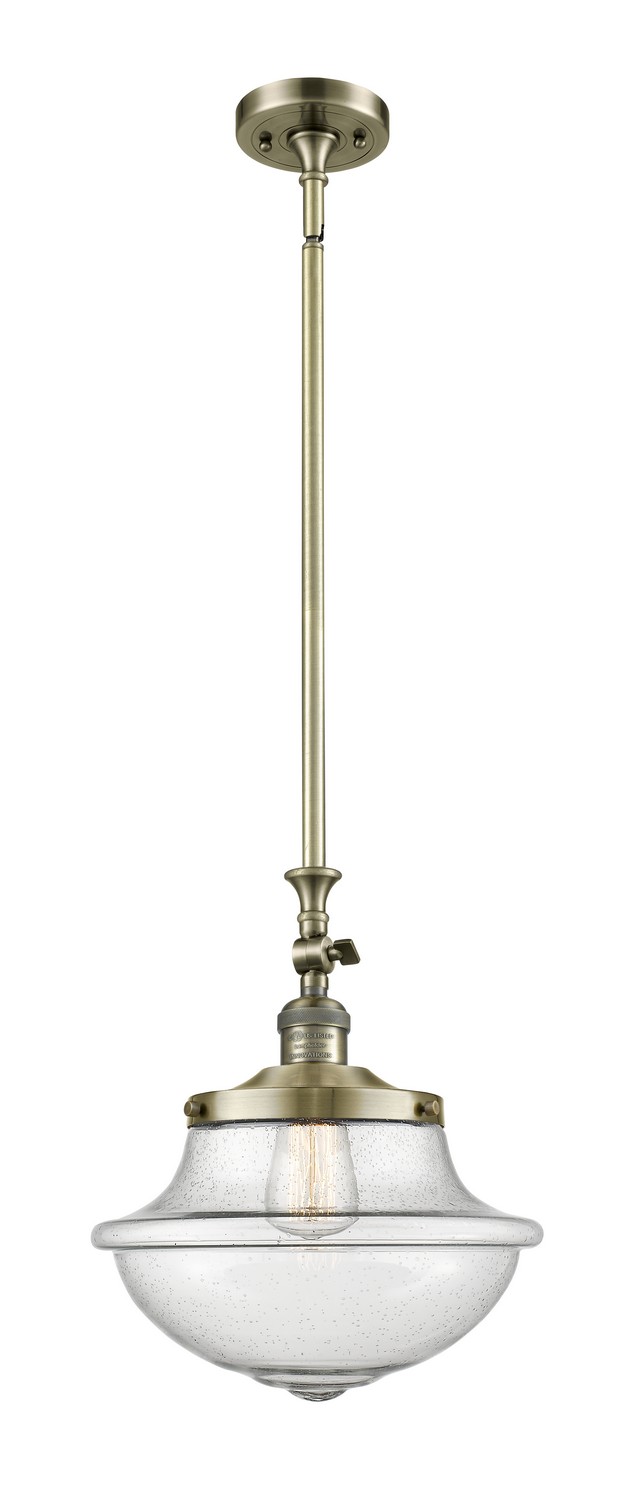 LED Mini Pendant by Innovations - Franklin Restoration Collection, Antique Brass Finish - 206-AB-G544-LED