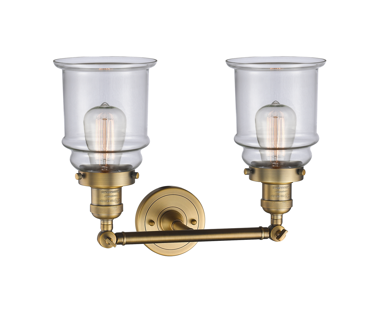 LED Bath Vanity by Innovations - Franklin Restoration Collection, Brushed Brass Finish - 208-BB-G182-LED