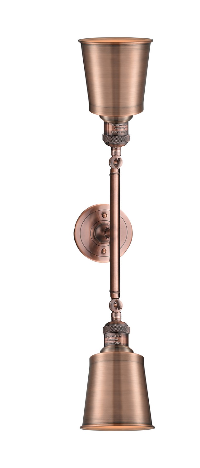 LED Bath Vanity by Innovations - Franklin Restoration Collection, Antique Copper Finish - 208L-AC-M9-AC-LED