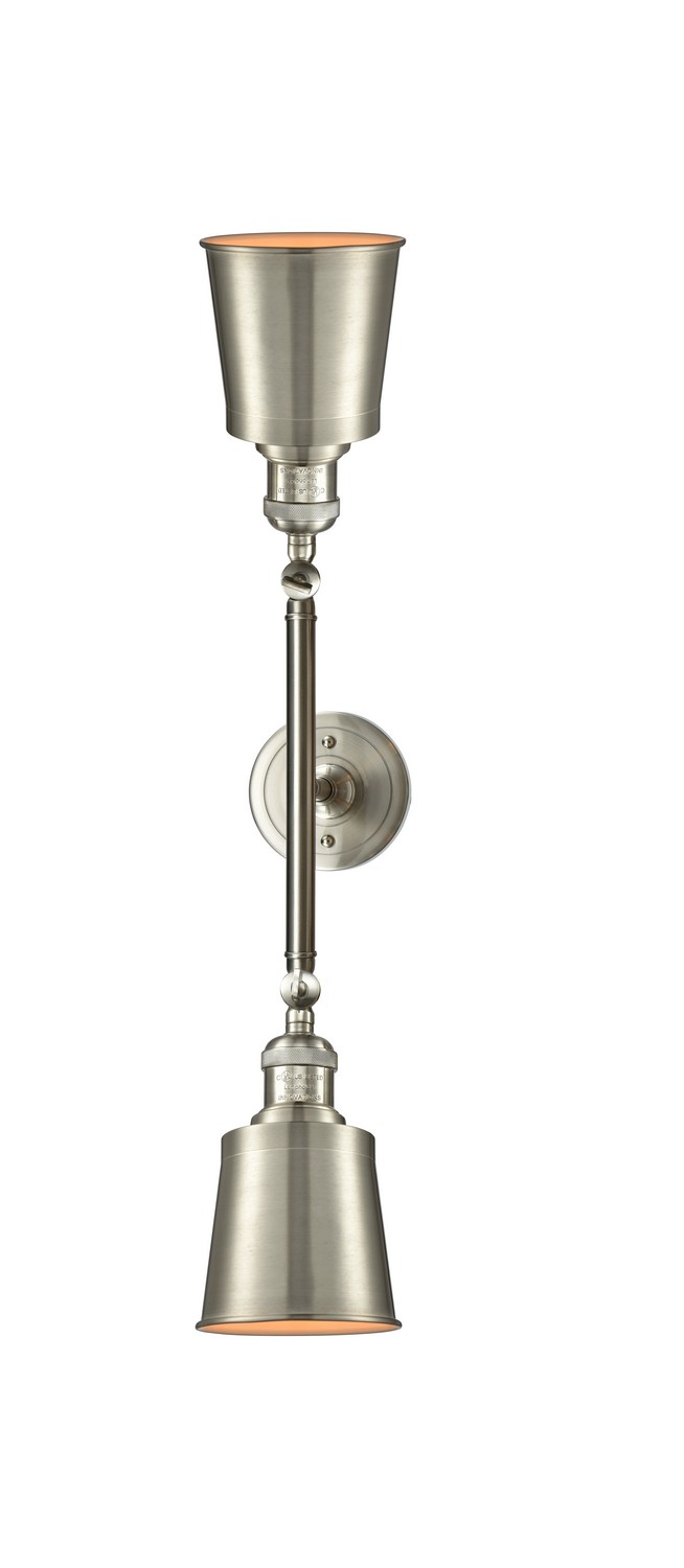 LED Bath Vanity by Innovations - Franklin Restoration Collection, Brushed Satin Nickel Finish - 208L-SN-M9-SN-LED