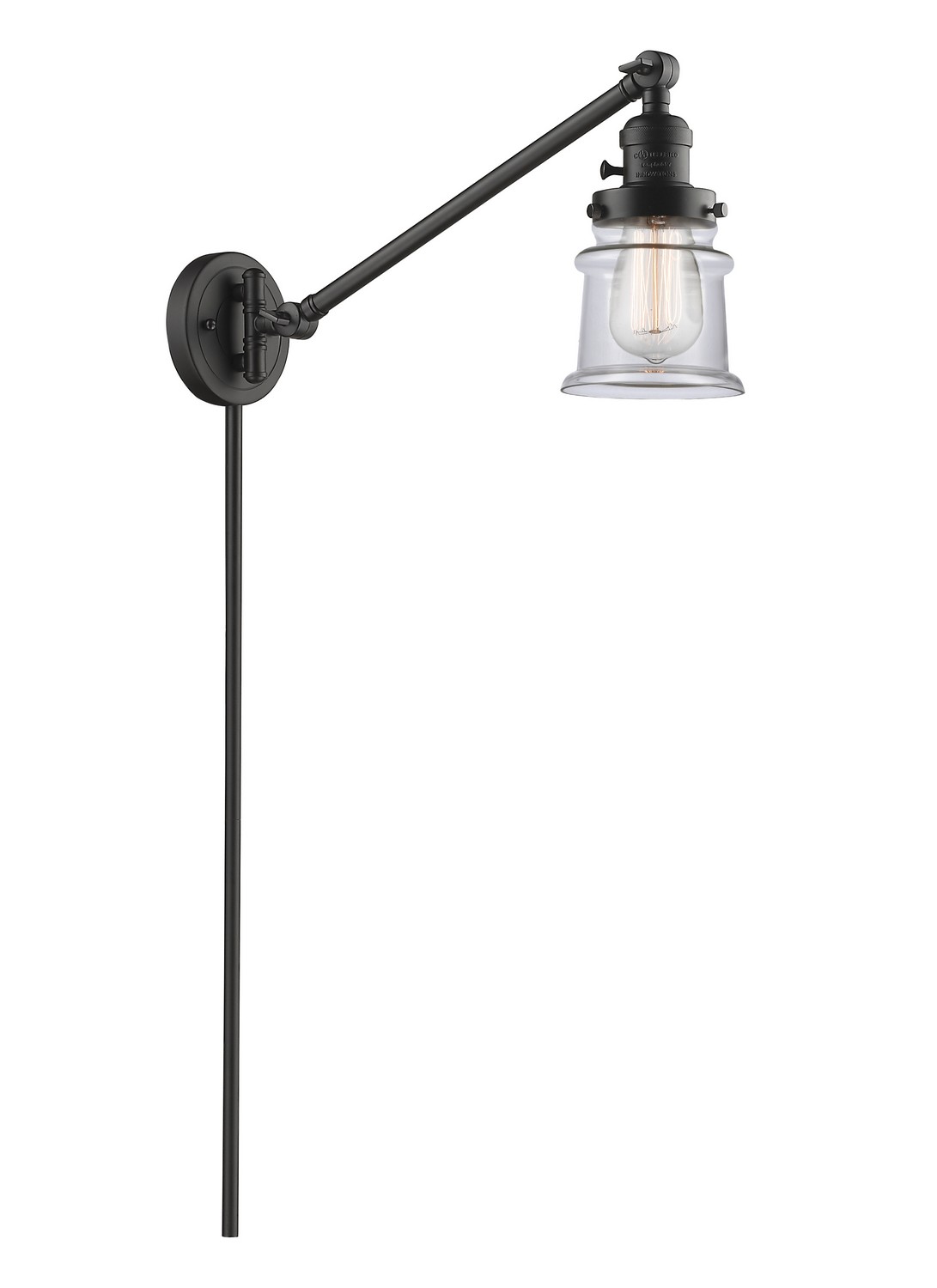 LED Swing Arm by Innovations - Franklin Restoration Collection, Oil Rubbed Bronze Finish - 237-OB-G182S-LED