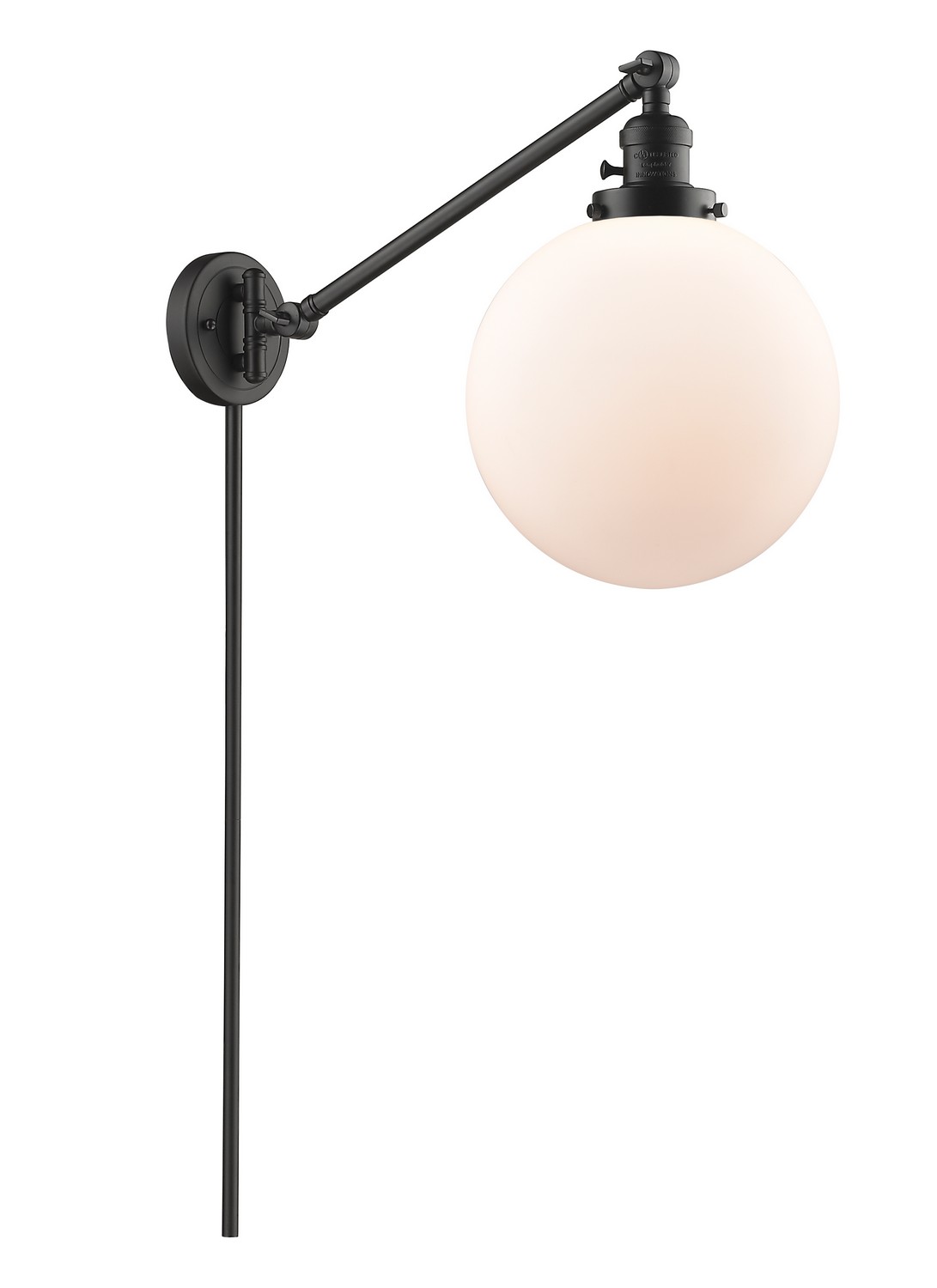LED Swing Arm by Innovations - Franklin Restoration Collection, Oil Rubbed Bronze Finish - 237-OB-G201-10-LED