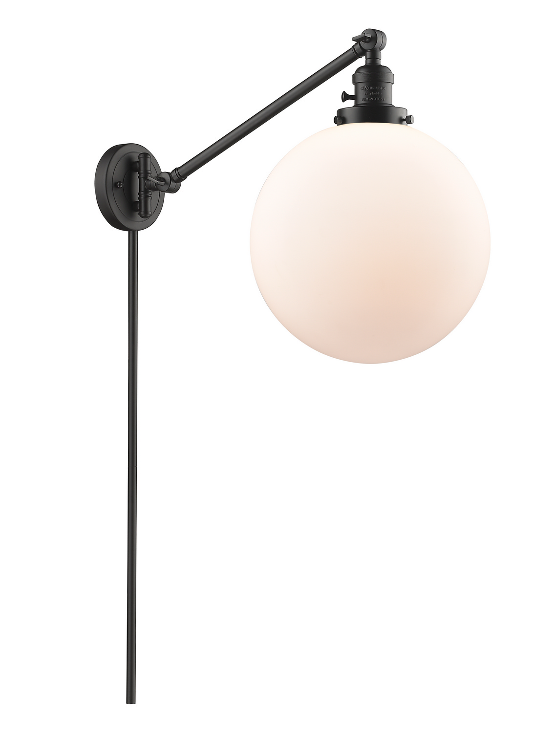 One Light Swing Arm by Innovations - Franklin Restoration Collection, Oil Rubbed Bronze Finish - 237-OB-G201-12