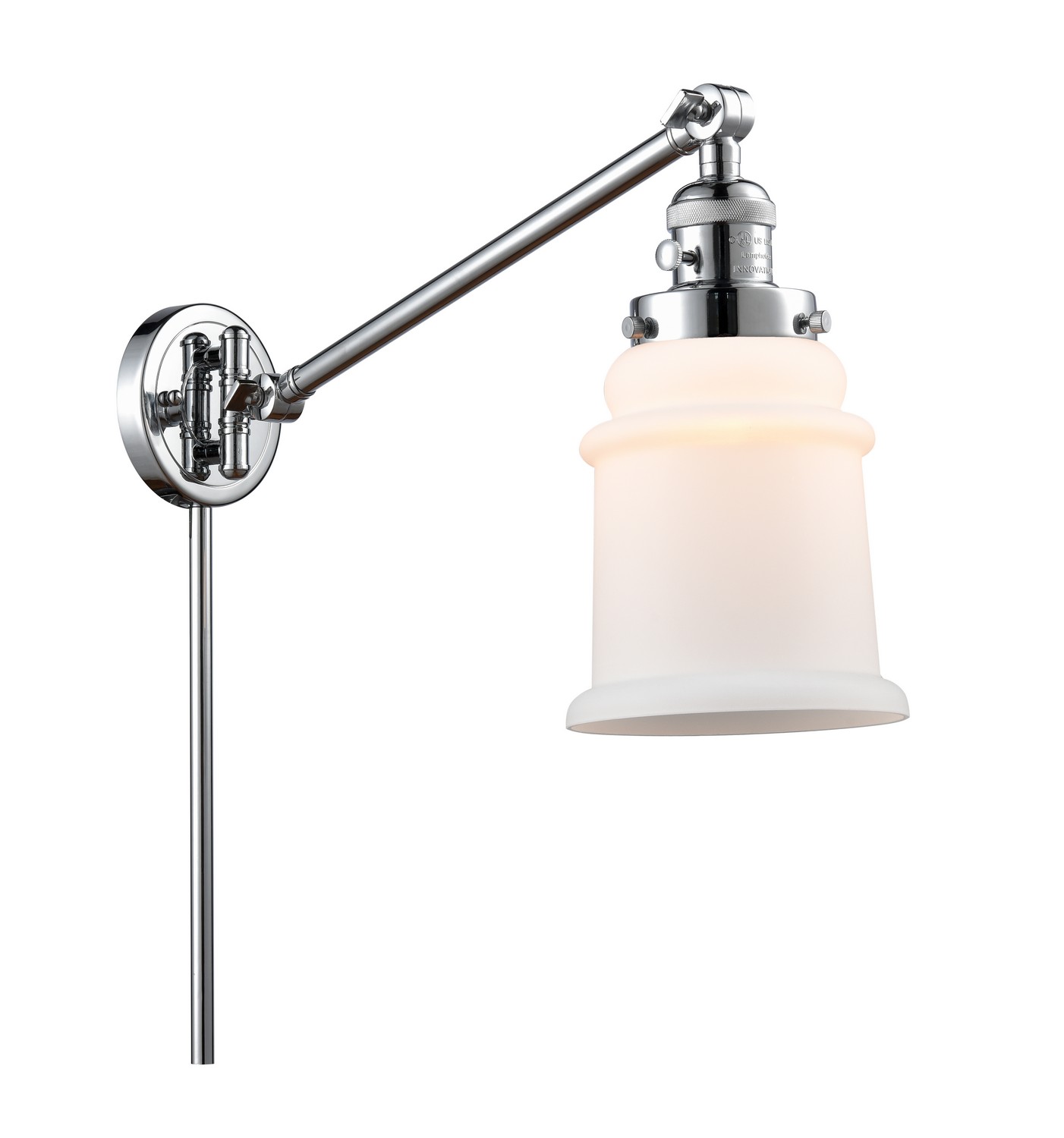 LED Swing Arm by Innovations - Franklin Restoration Collection, Polished Chrome Finish - 237-PC-G181-LED