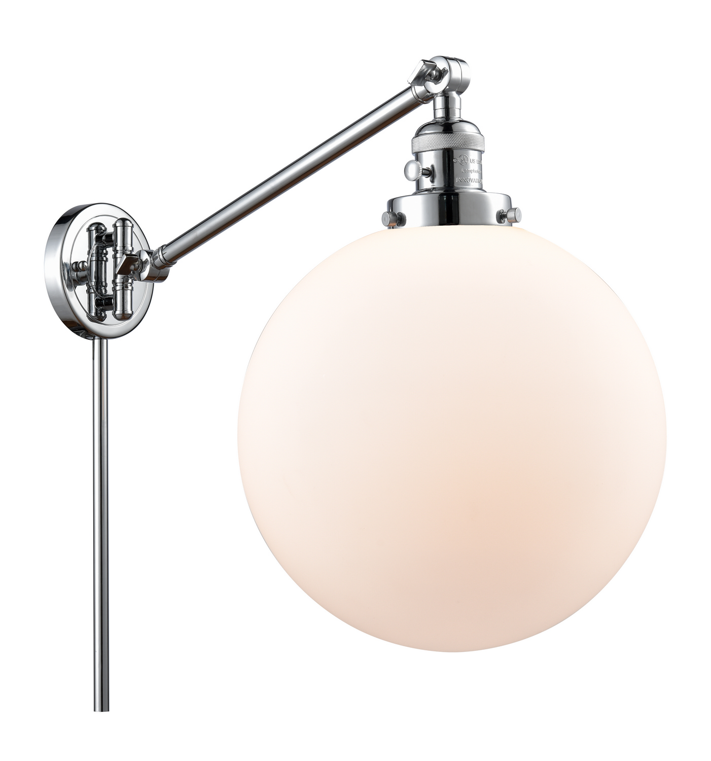 One Light Swing Arm by Innovations - Franklin Restoration Collection, Polished Chrome Finish - 237-PC-G201-12