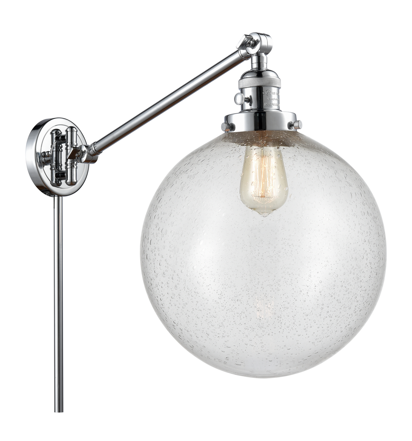 One Light Swing Arm by Innovations - Franklin Restoration Collection, Polished Chrome Finish - 237-PC-G204-12