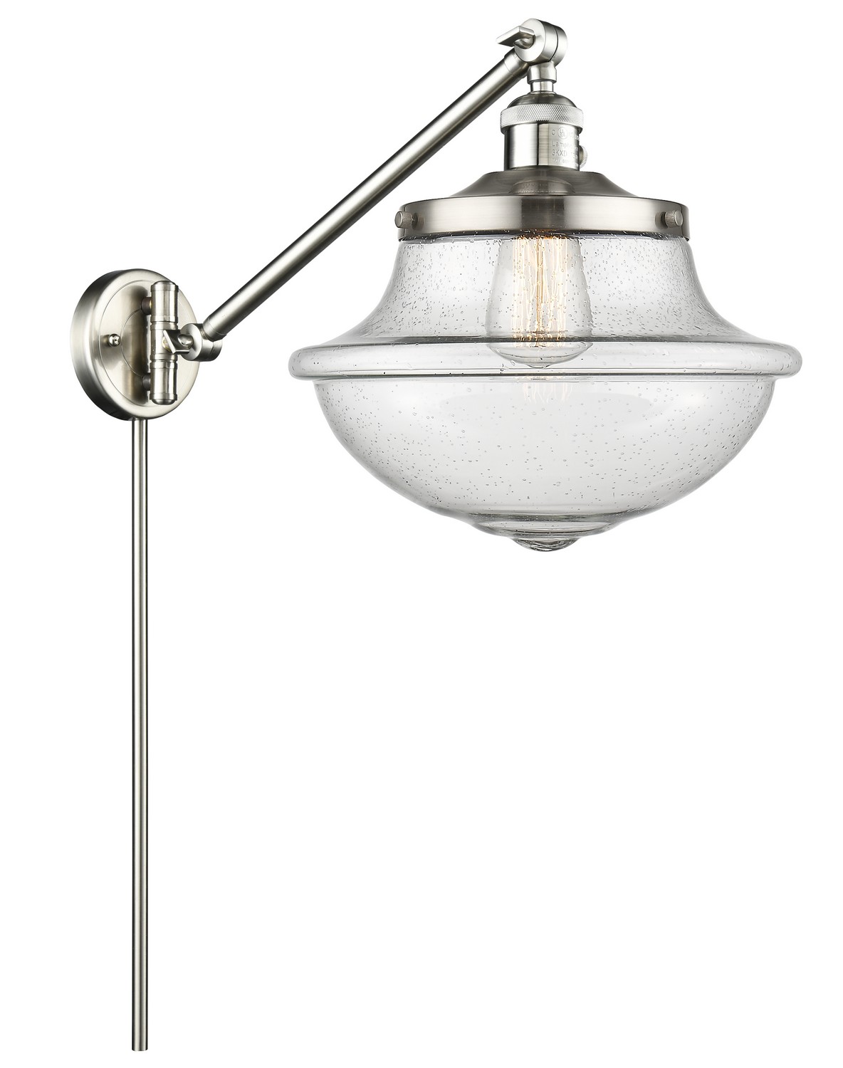 LED Swing Arm by Innovations - Franklin Restoration Collection, Brushed Satin Nickel Finish - 237-SN-G544-LED