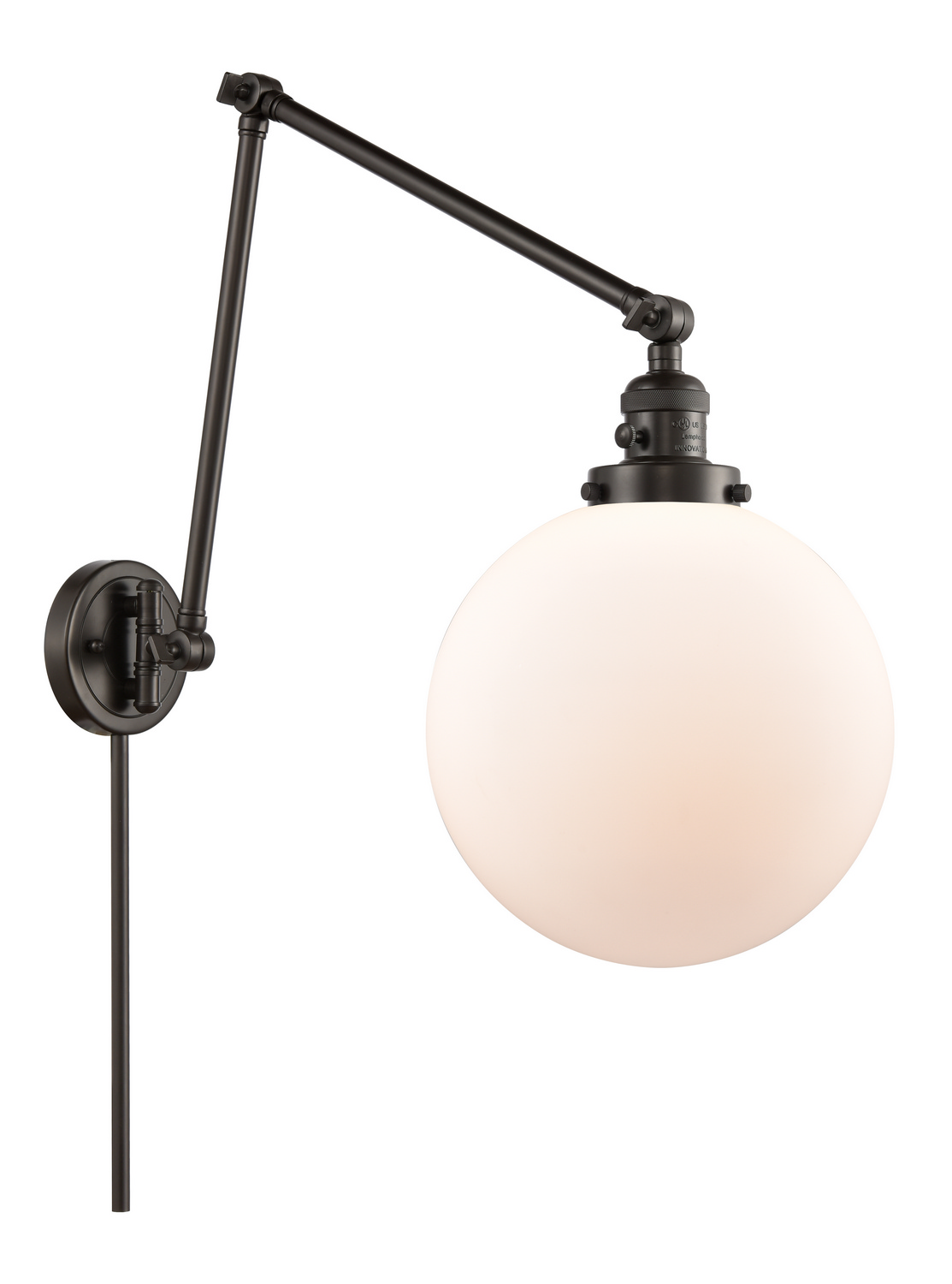 One Light Swing Arm by Innovations - Franklin Restoration Collection, Oil Rubbed Bronze Finish - 238-OB-G201-10