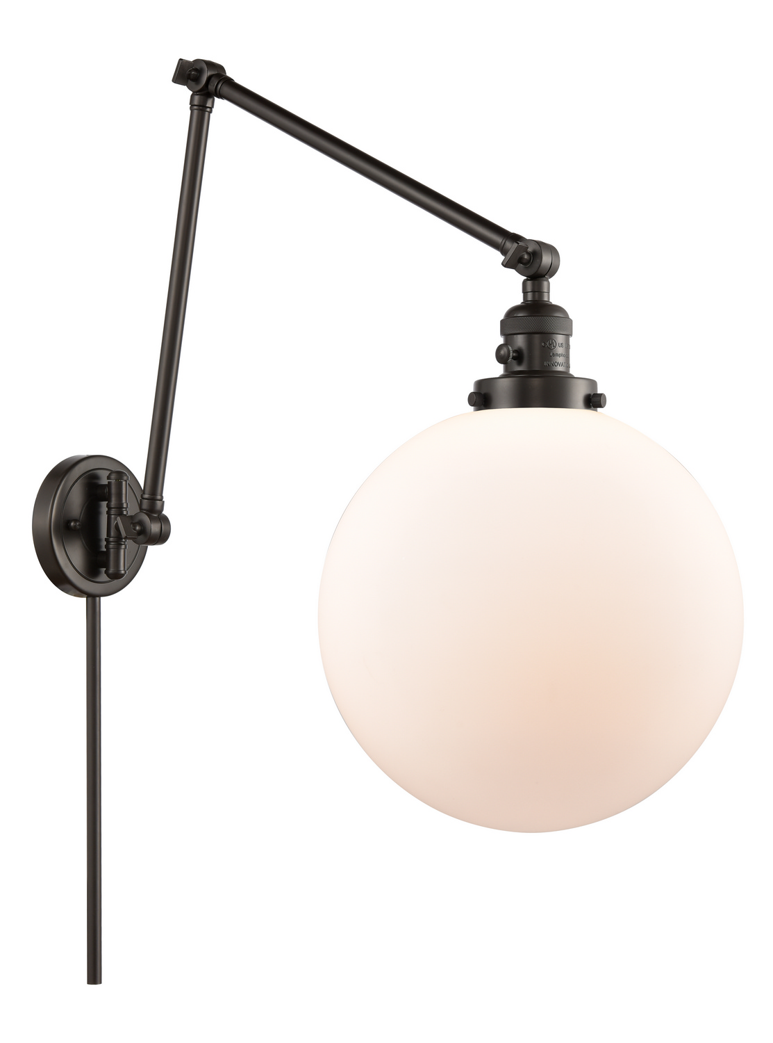 One Light Swing Arm by Innovations - Franklin Restoration Collection, Oil Rubbed Bronze Finish - 238-OB-G201-12