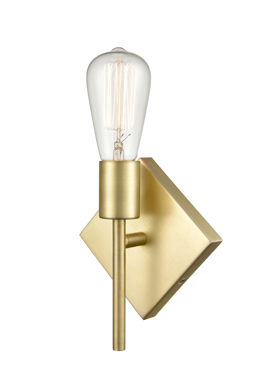 LED Wall Sconce by Innovations - Auralume Collection, Satin Brass Finish - 425-1W-SB-LED