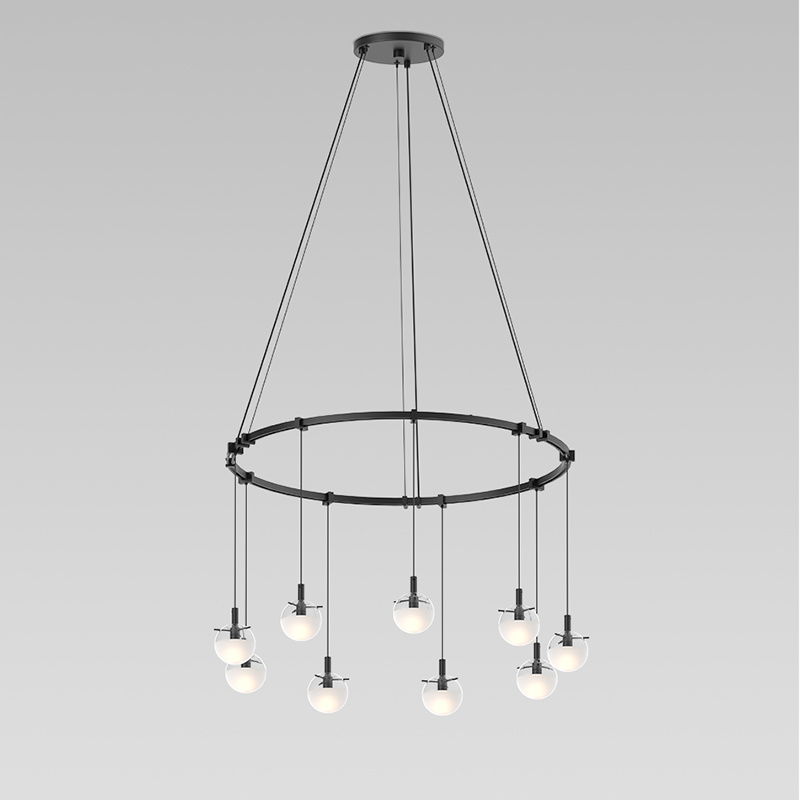 S1E24K-JC06XX18-CL03 - Sonneman - Nine Light Pendant