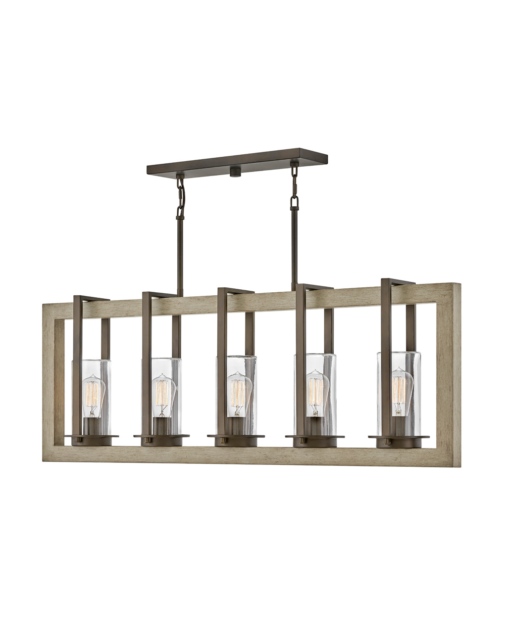Hinkley Riverwood LED Linear Pendant in Warm Bronze - 20035WB