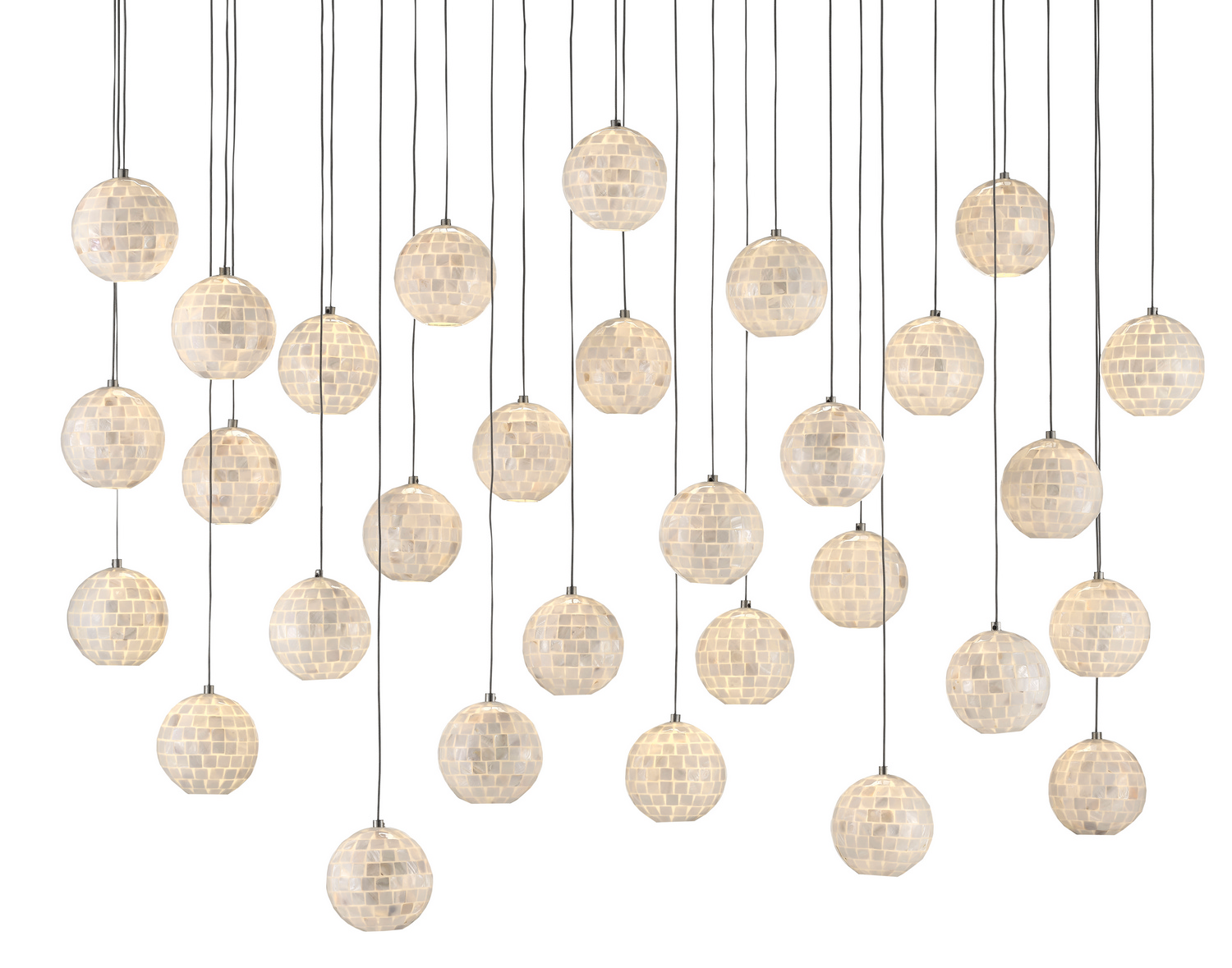 Photos - Chandelier / Lamp Wide Currey & Company Pearl 30 Light Pendant from the Finhorn Collection 9000-0721