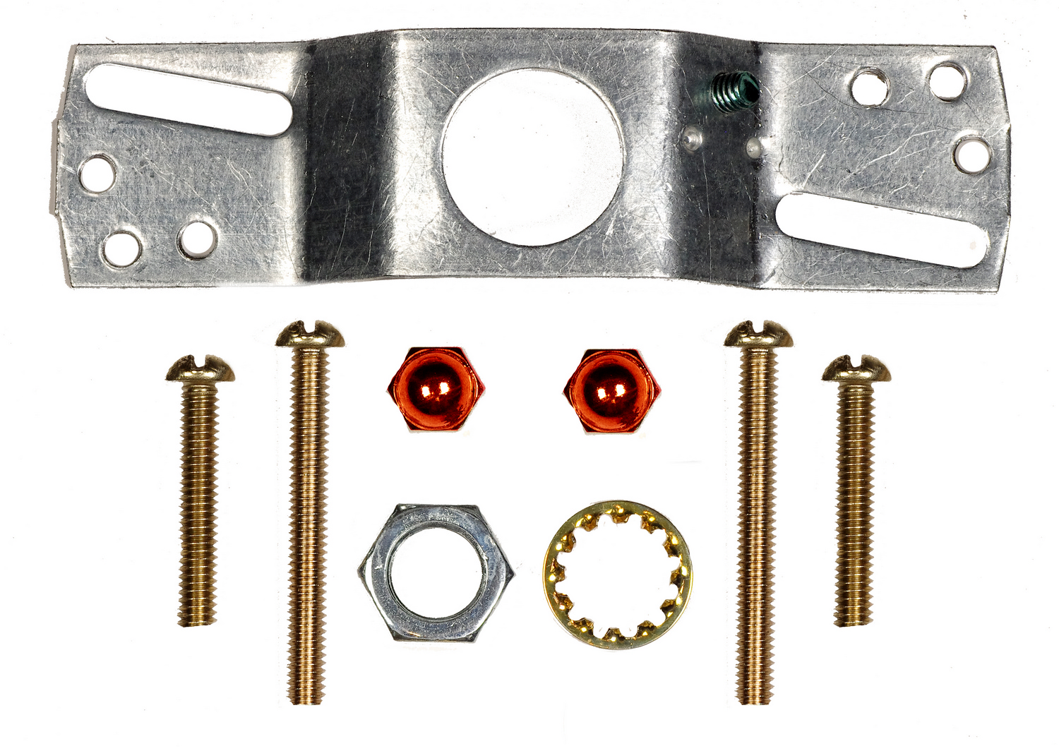 SATC 90/1891 SMOOTH CANOPY KIT AND MATCHING HARDWARE; DARK ANTIQUE BRASS FINISH; 5" DIAMETER; 7/16" CENTER HOLE; 2-8/32 BAR HOLES