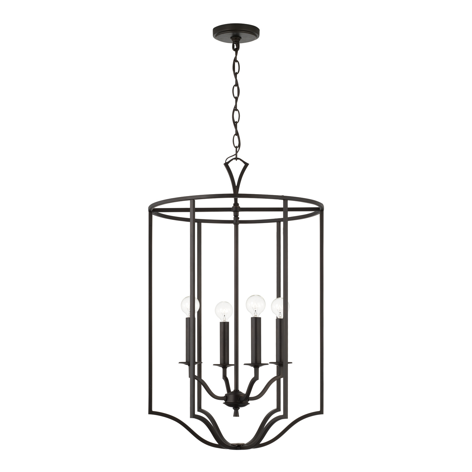 Capital Lighting Jaymes Four Light Foyer Pendant in Old Bronze - 542841OB