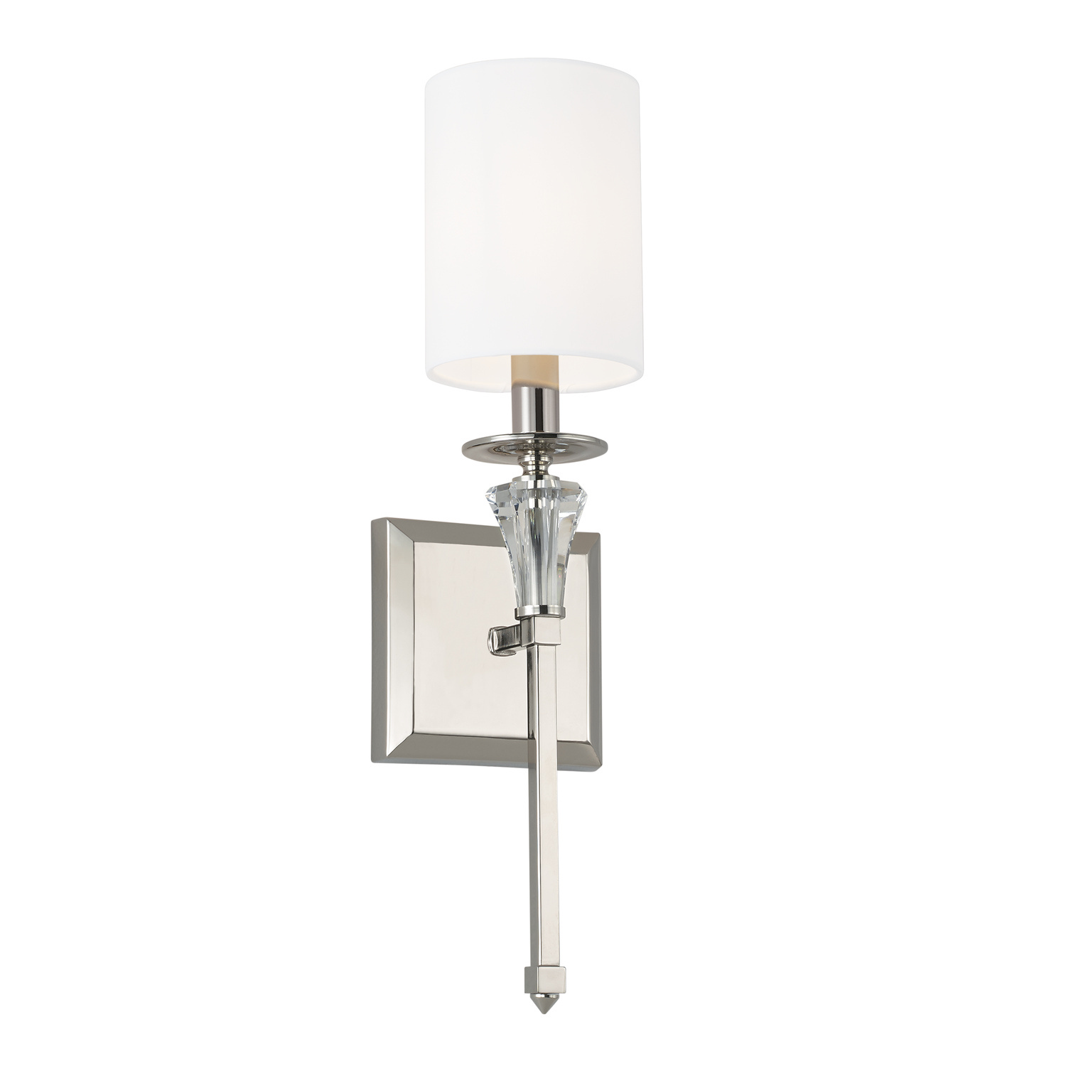 Capital Lighting Laurent One Light Wall Sconce in Polished Nickel - 641811PN-700