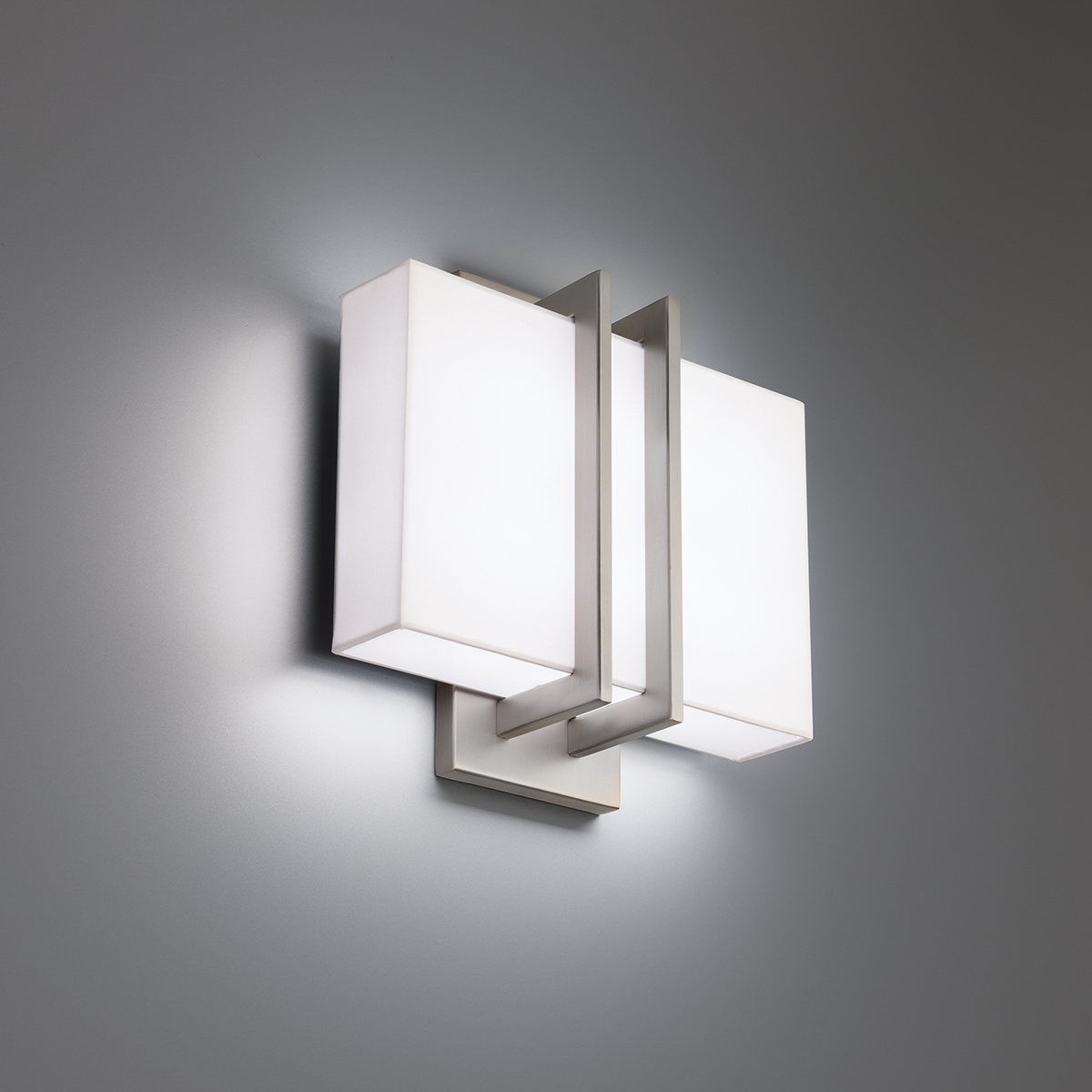 LED Wall Sconce by Modern Forms - Downton Collection, Brushed Nickel Finish - WS-26111-35-BN