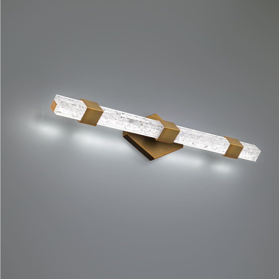 LED Bath Light by Modern Forms - Regal Collection, Aged Brass Finish - WS-46128-AB