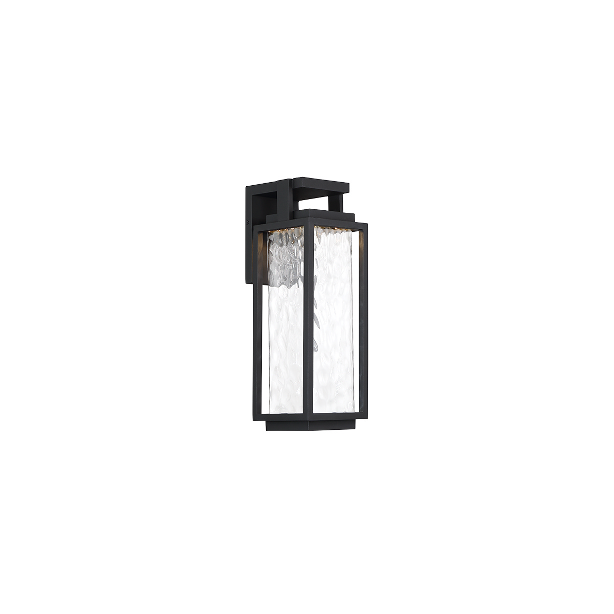 LED Outdoor Wall Sconce by Modern Forms - Two If By Sea Collection, Black Finish - WS-W41925-BK