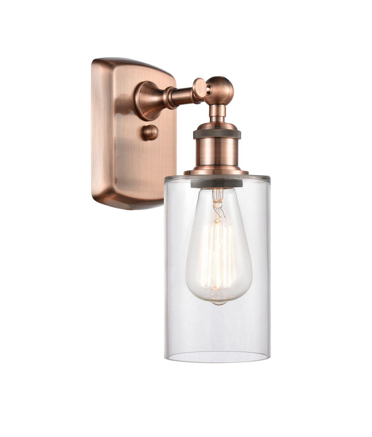 LED Wall Sconce by Innovations - Ballston Collection, Antique Copper Finish - 516-1W-AC-G802-LED