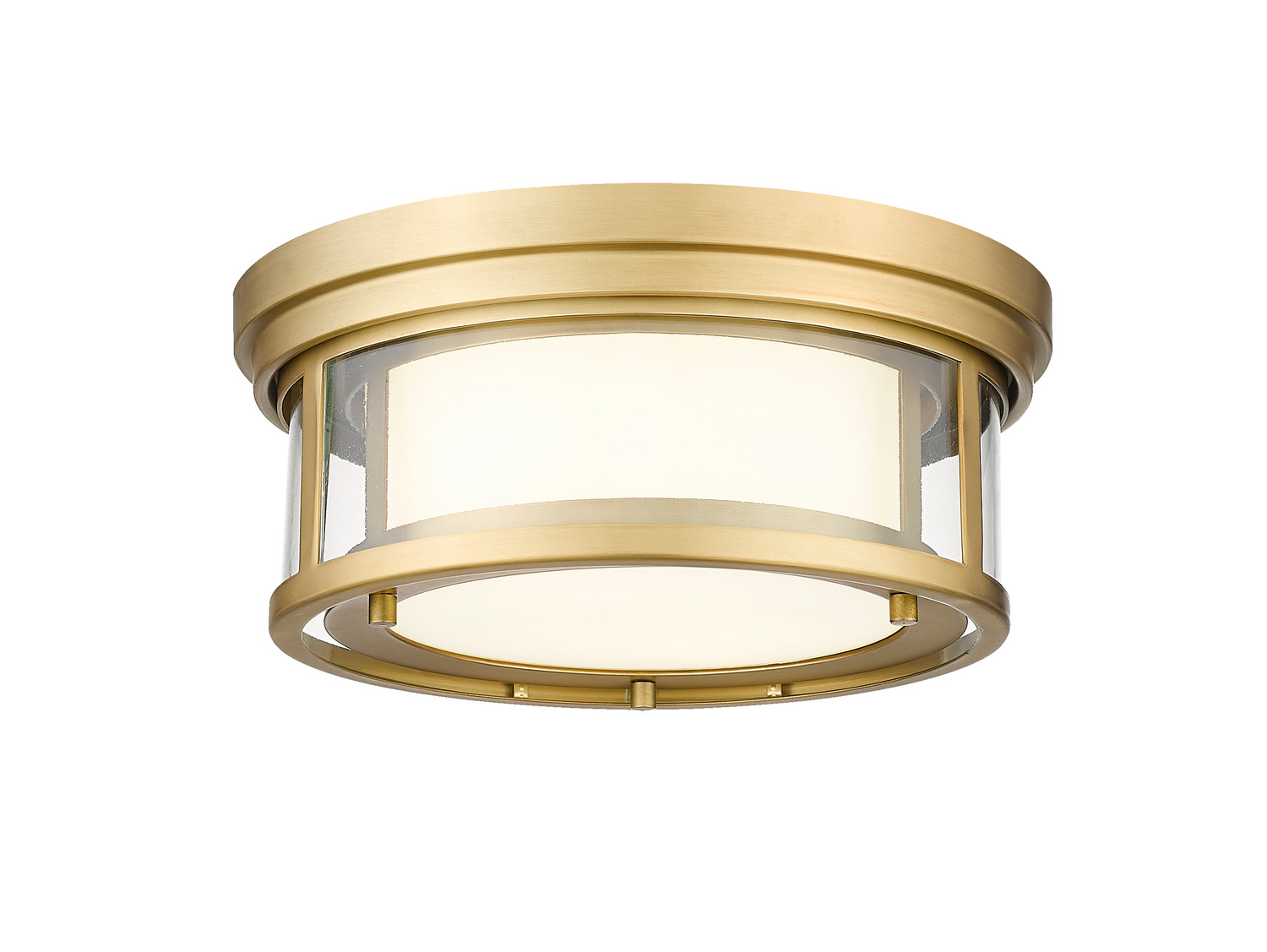Two Light Flush Mount by Z-Lite - Willow Collection, Olde Brass Finish - 426F12-OBR