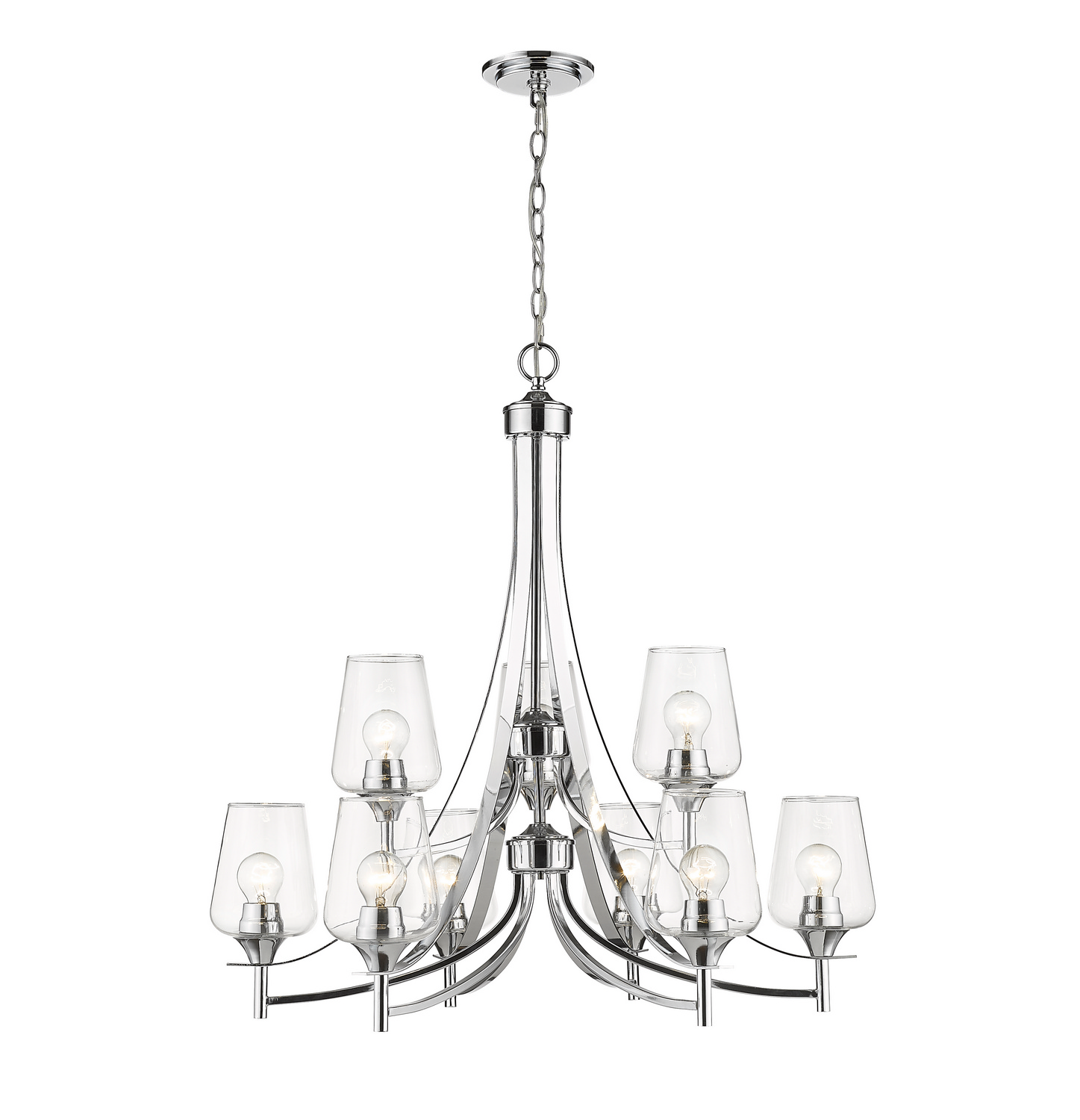 Nine Light Chandelier by Z-Lite - Joliet Collection, Chrome Finish - 473-9CH