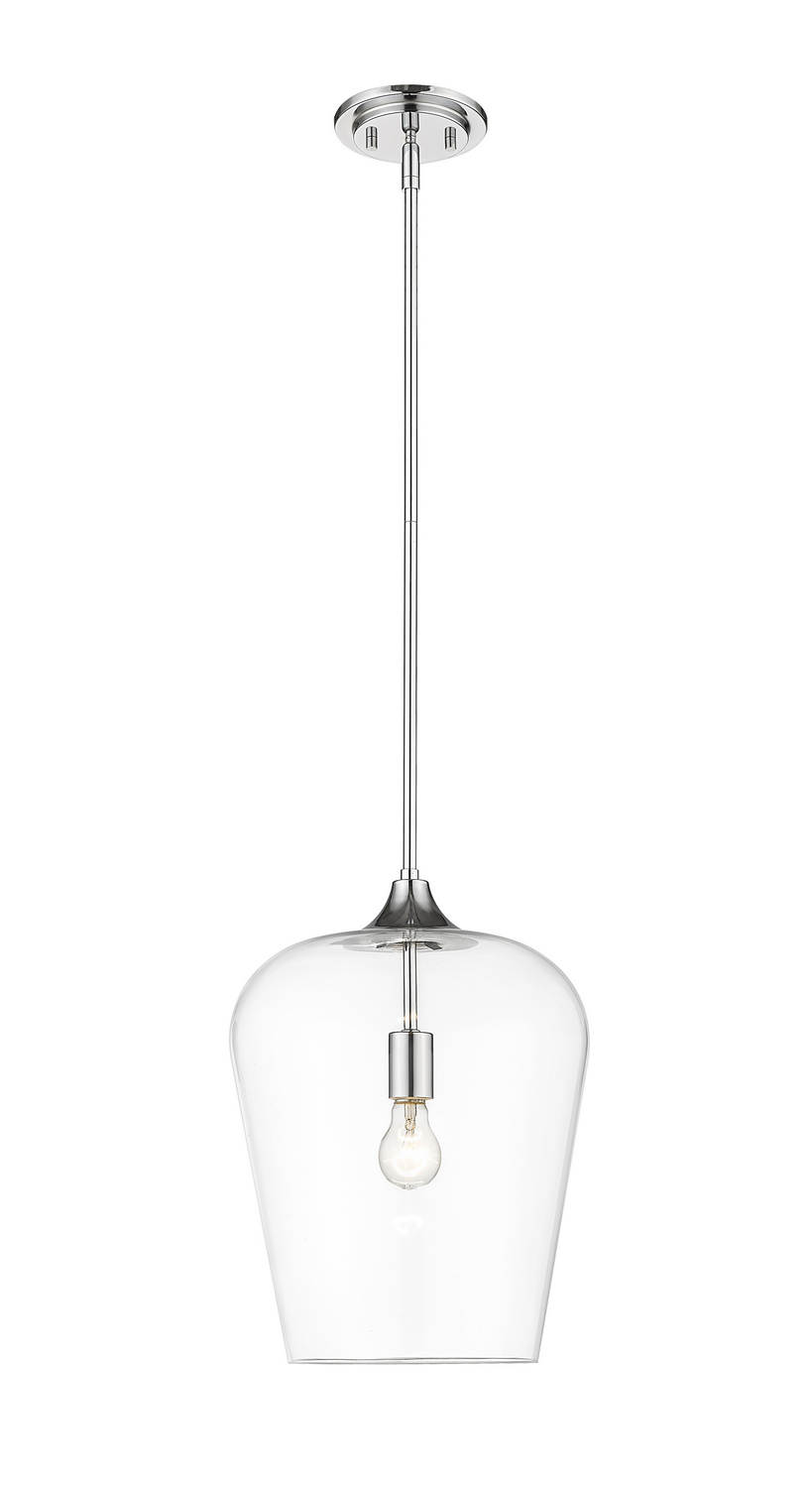 One Light Pendant by Z-Lite - Joliet Collection, Chrome Finish - 473P12-CH
