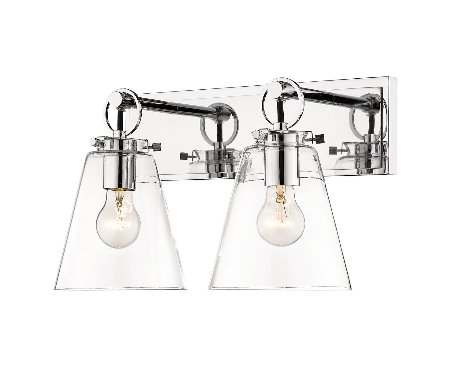 Two Light Vanity by Z-Lite - Harper Collection, Chrome Finish - 483-2V-CH
