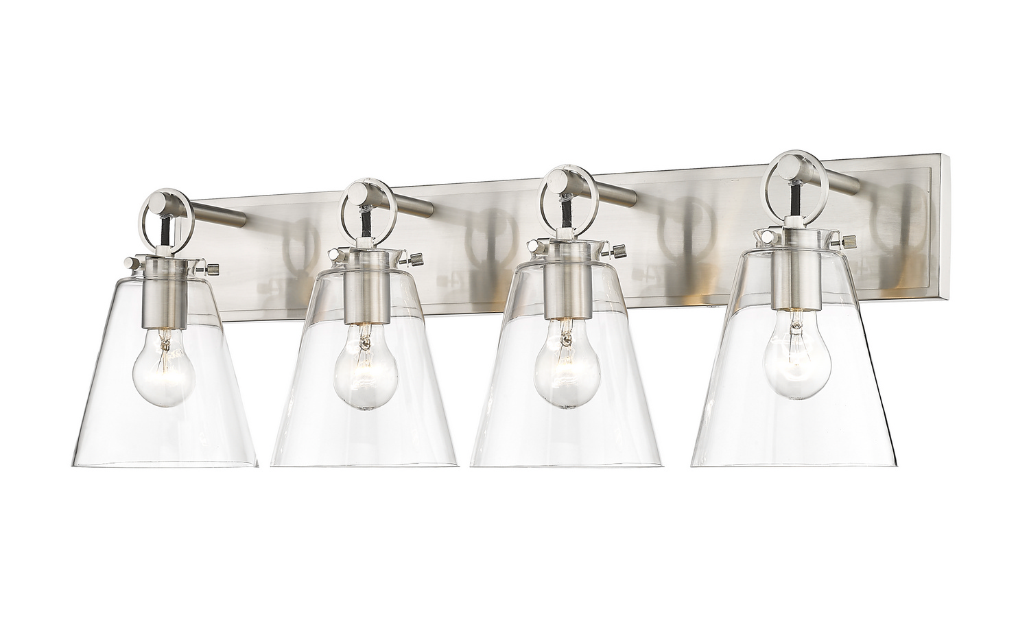 Four Light Vanity by Z-Lite - Harper Collection, Brushed Nickel Finish - 483-4V-BN