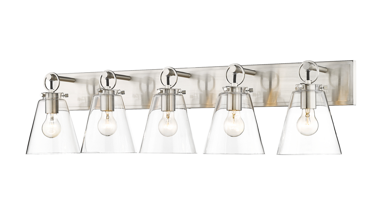 Five Light Vanity by Z-Lite - Harper Collection, Brushed Nickel Finish - 483-5V-BN