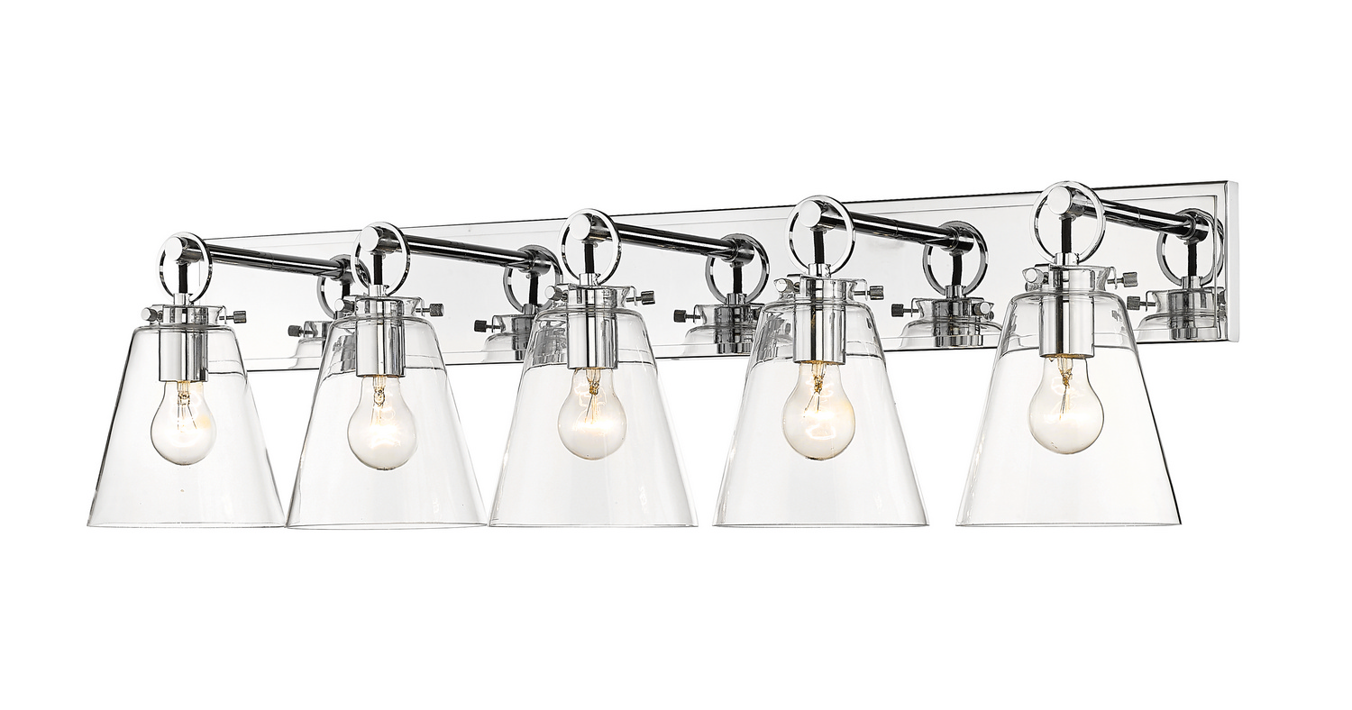 Five Light Vanity by Z-Lite - Harper Collection, Chrome Finish - 483-5V-CH