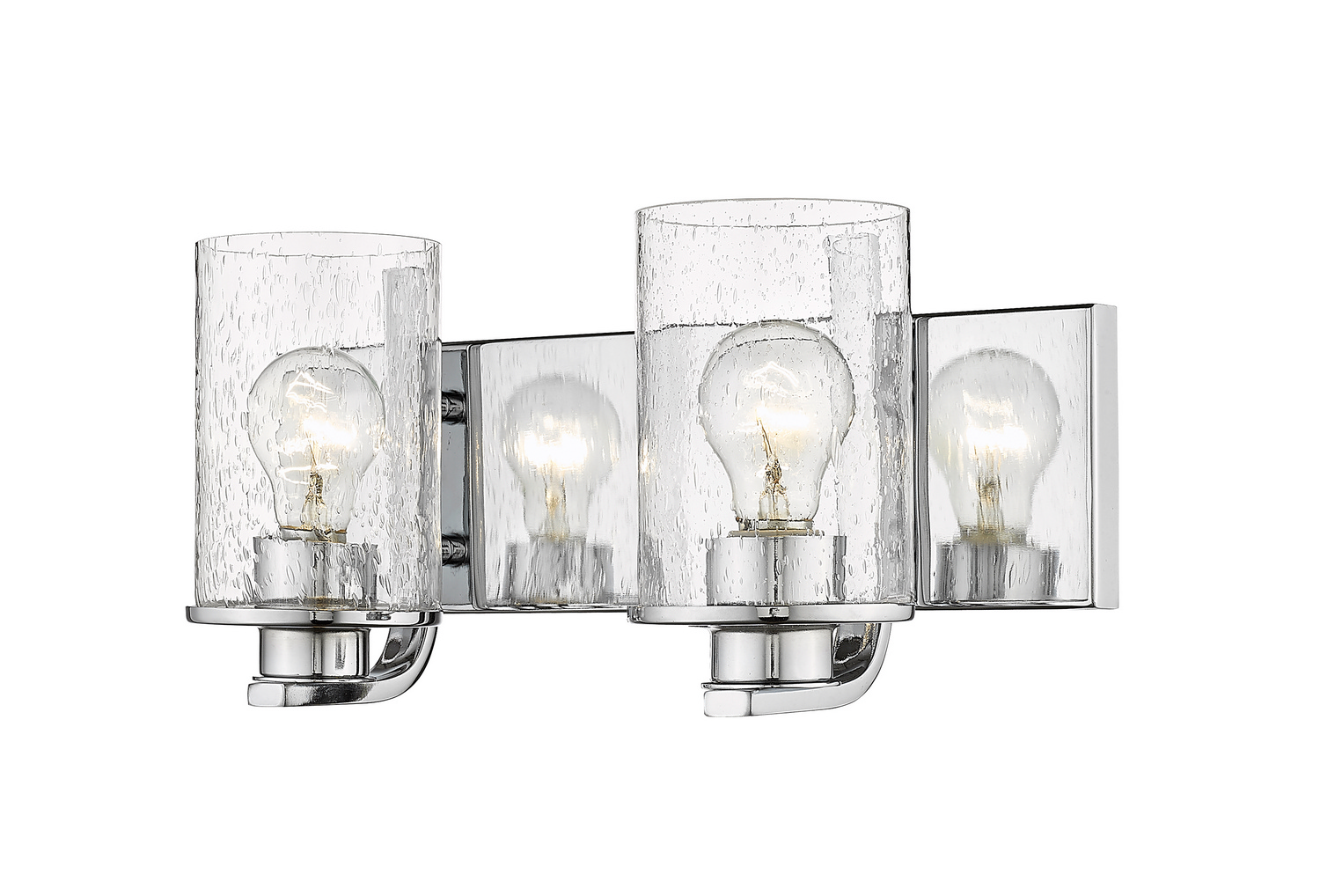 Two Light Vanity by Z-Lite - Beckett Collection, Chrome Finish - 492-2V-CH