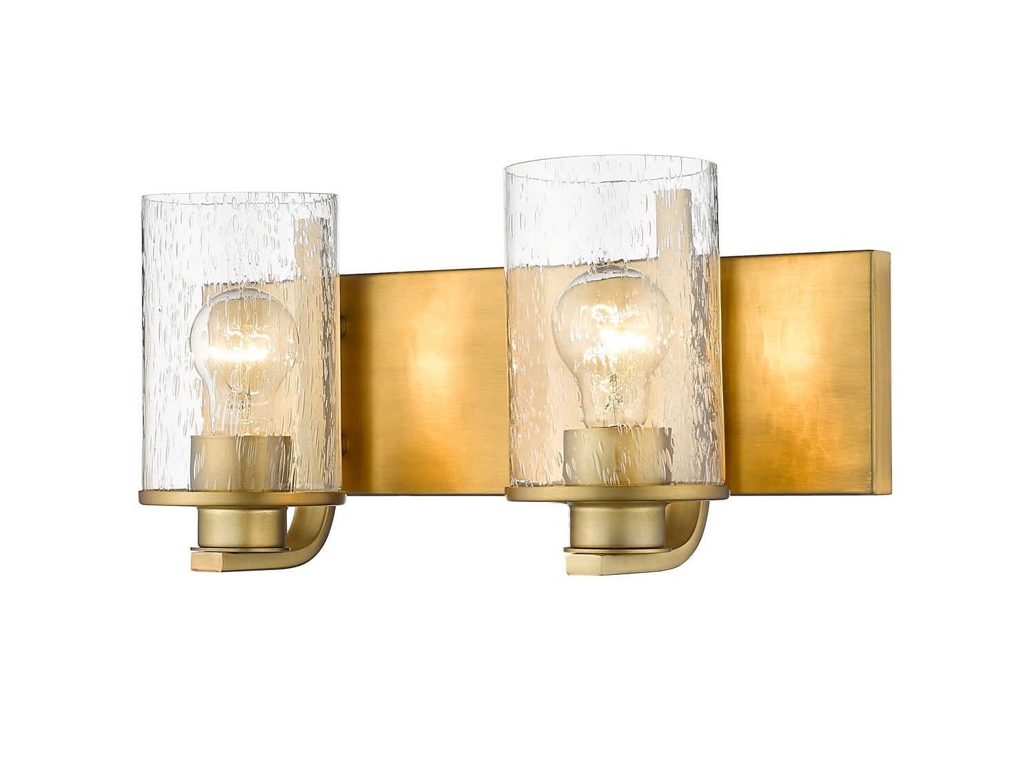 Two Light Vanity by Z-Lite - Beckett Collection, Olde Brass Finish - 492-2V-OBR
